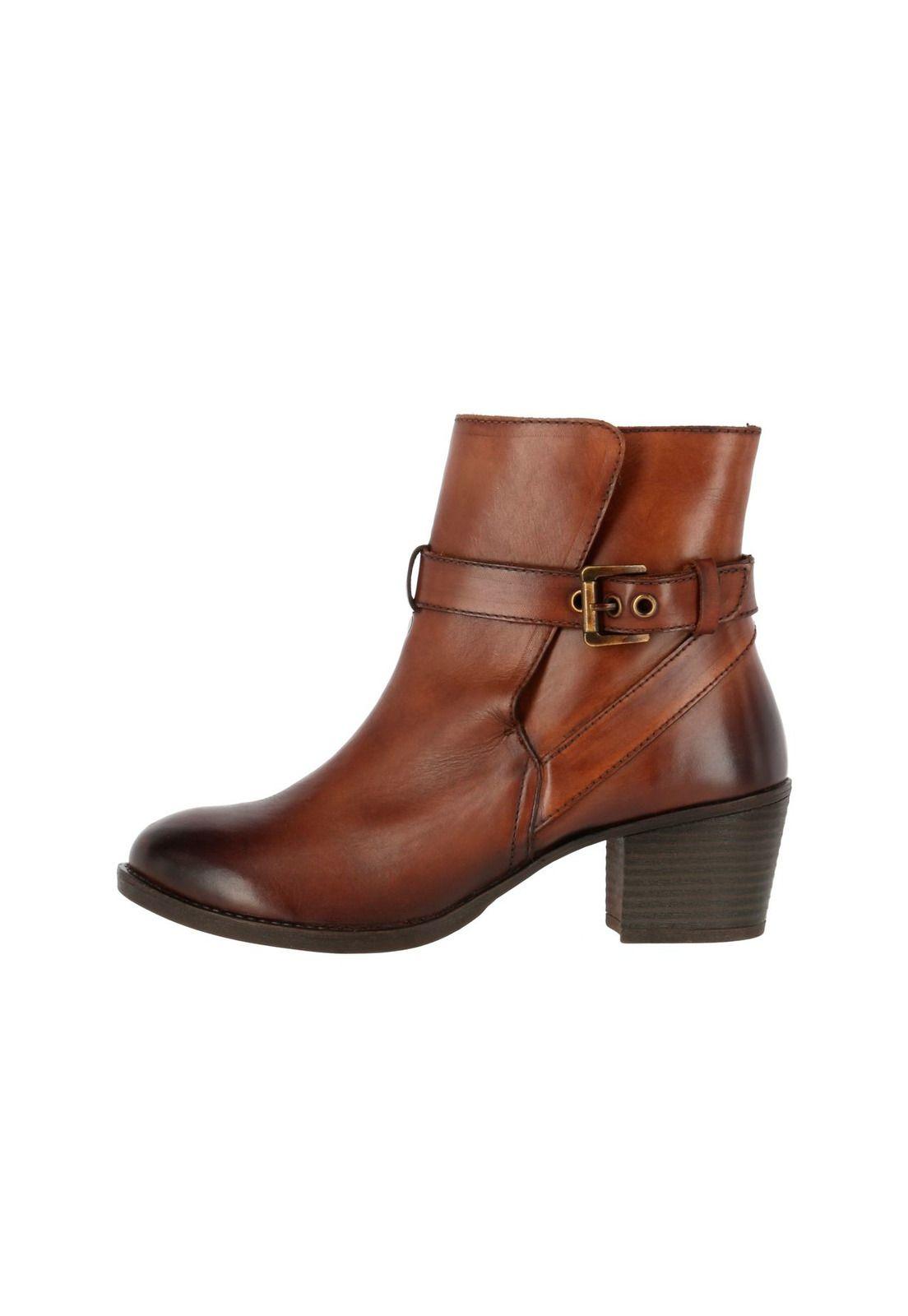 Botin Cuero Mujer Juno Café-2