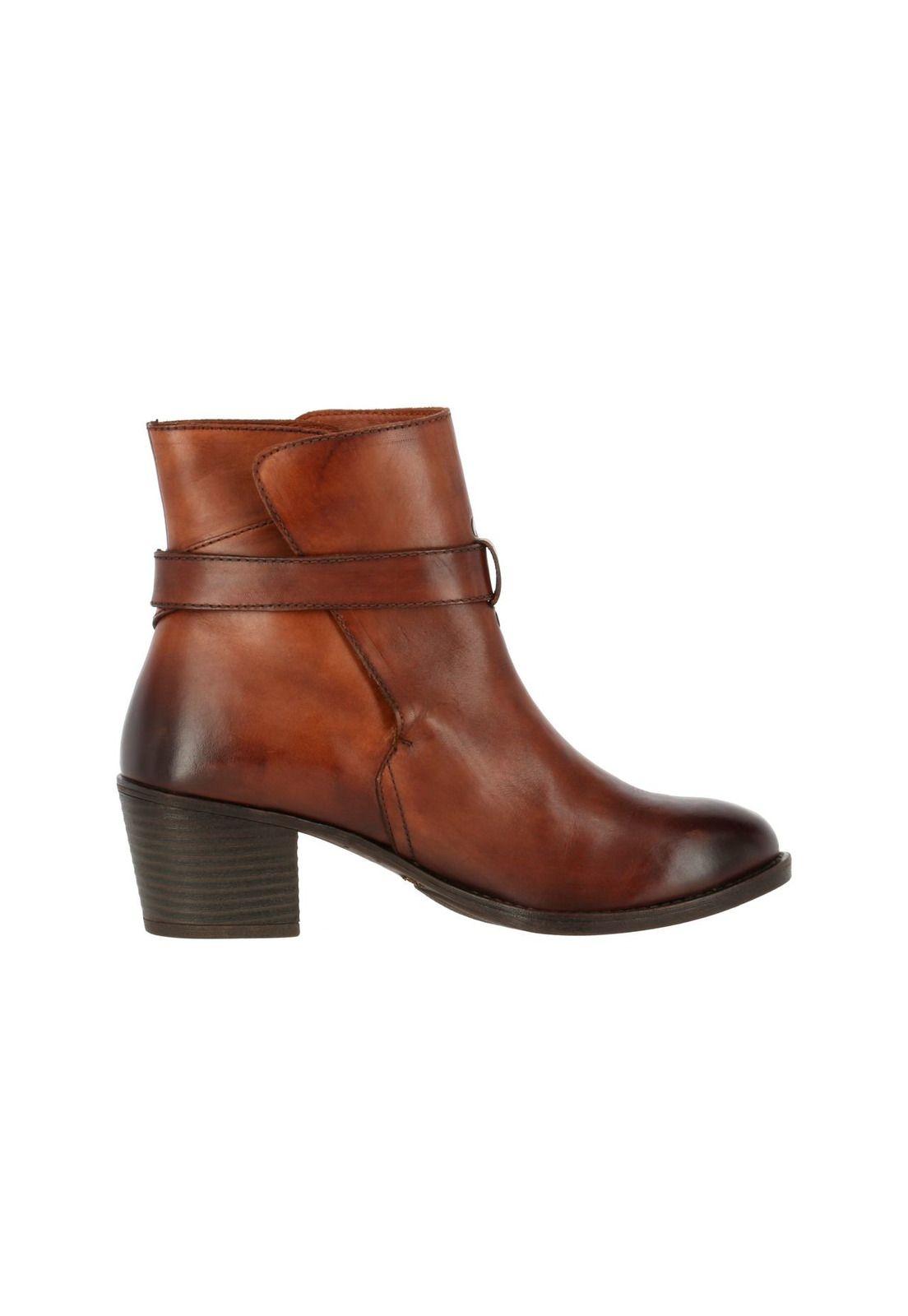 Botin Cuero Mujer Juno Café-3