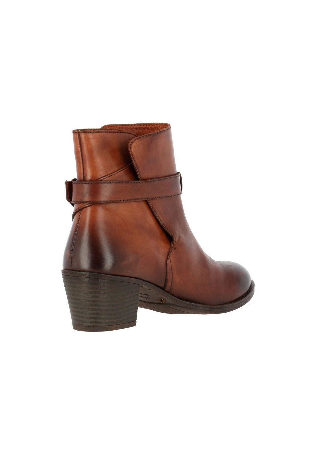 Botin Cuero Mujer Juno Café-4