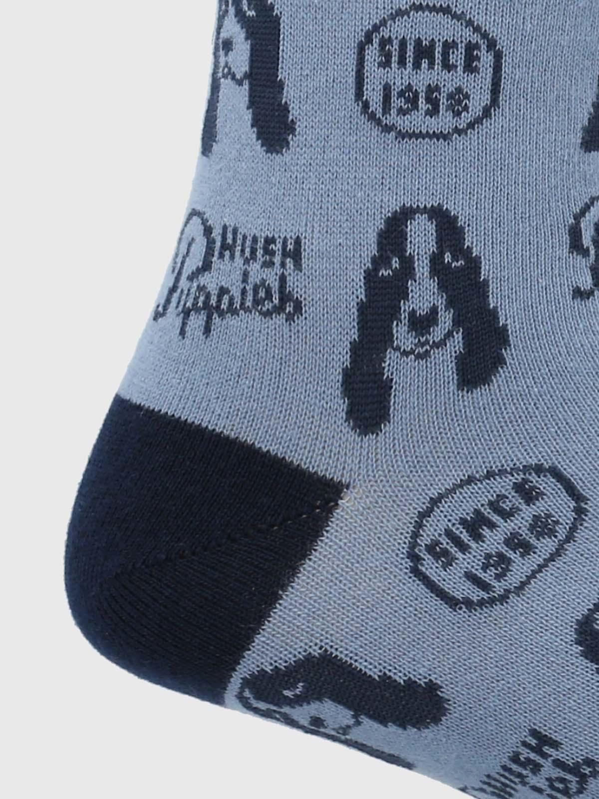 Calcetín Algodón Hombre C Dog Puppies Verde-1