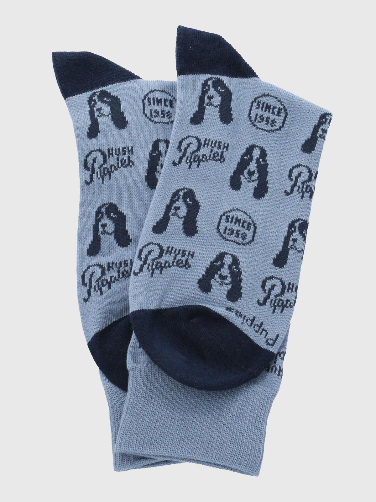 Calcetín Algodón Hombre C Dog Puppies Verde-2