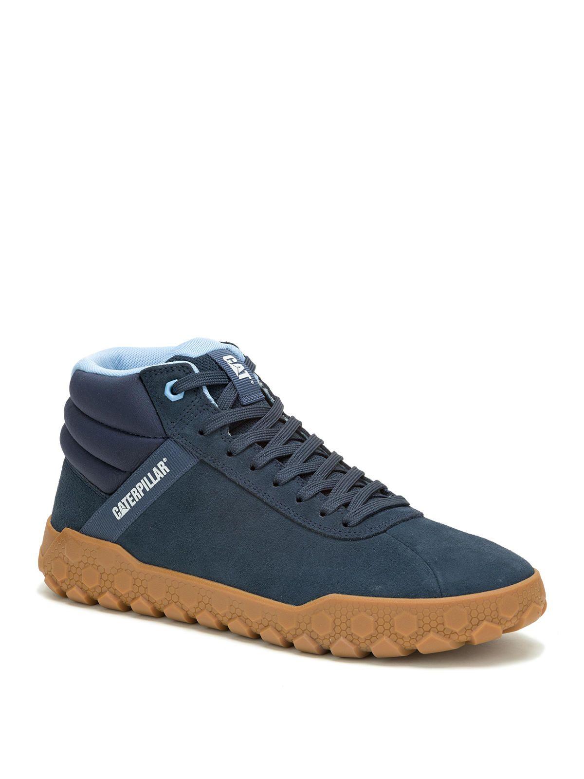 Zapatilla con caña Gamuza Hombre Hex + Mid Azul -0