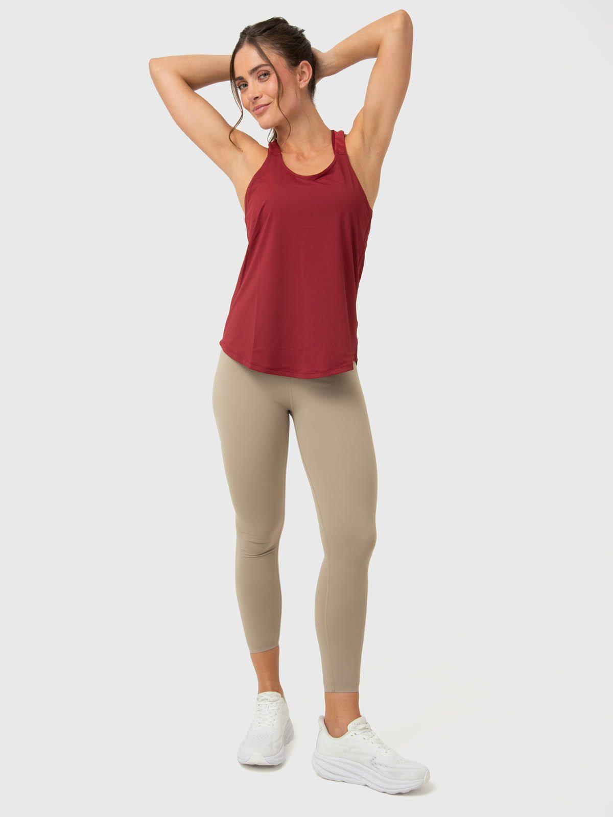 Polera Mujer Training Tank Granate-3