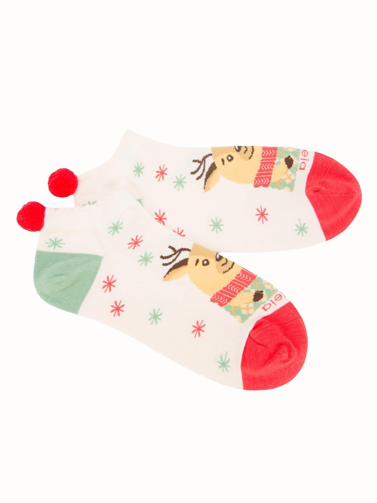 Calcetín Algodón Mujer Ped St Reno Beige-2