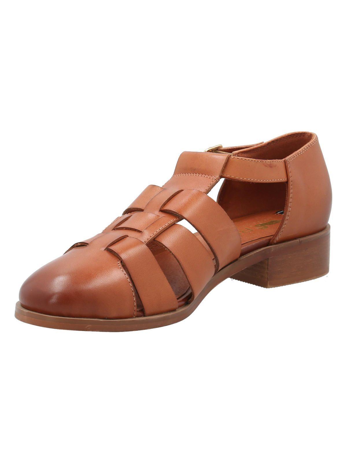 Zapato Cuero Mujer Lala Café -3