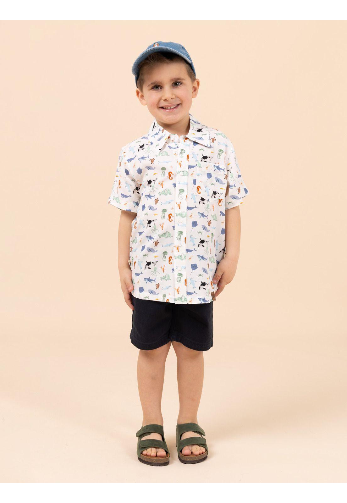 Camisa Niño Guayabera Blanco-1