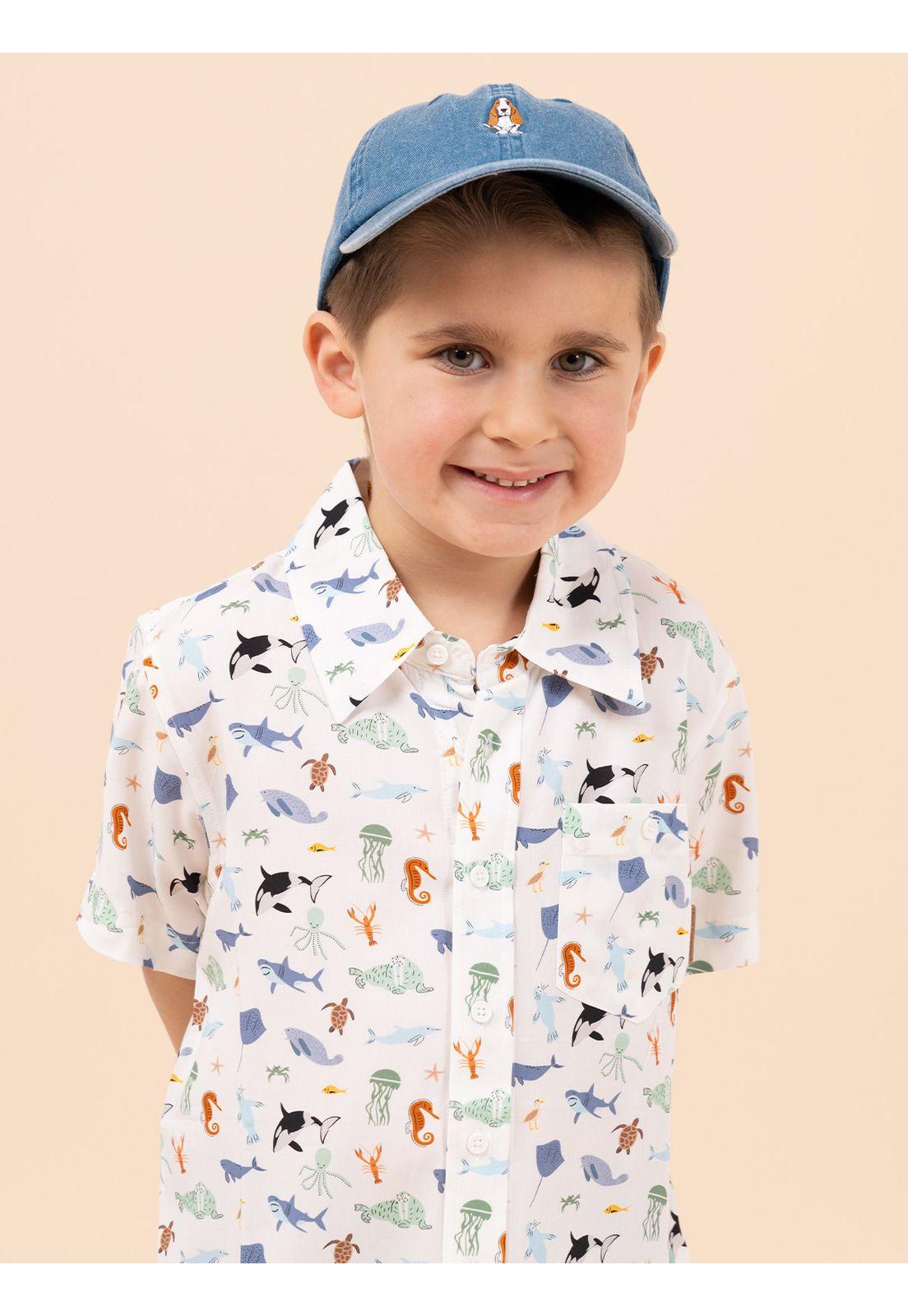 Camisa Niño Guayabera Blanco-3