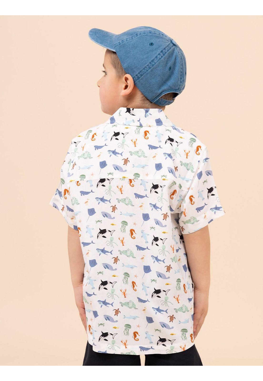 Camisa Niño Guayabera Blanco-4