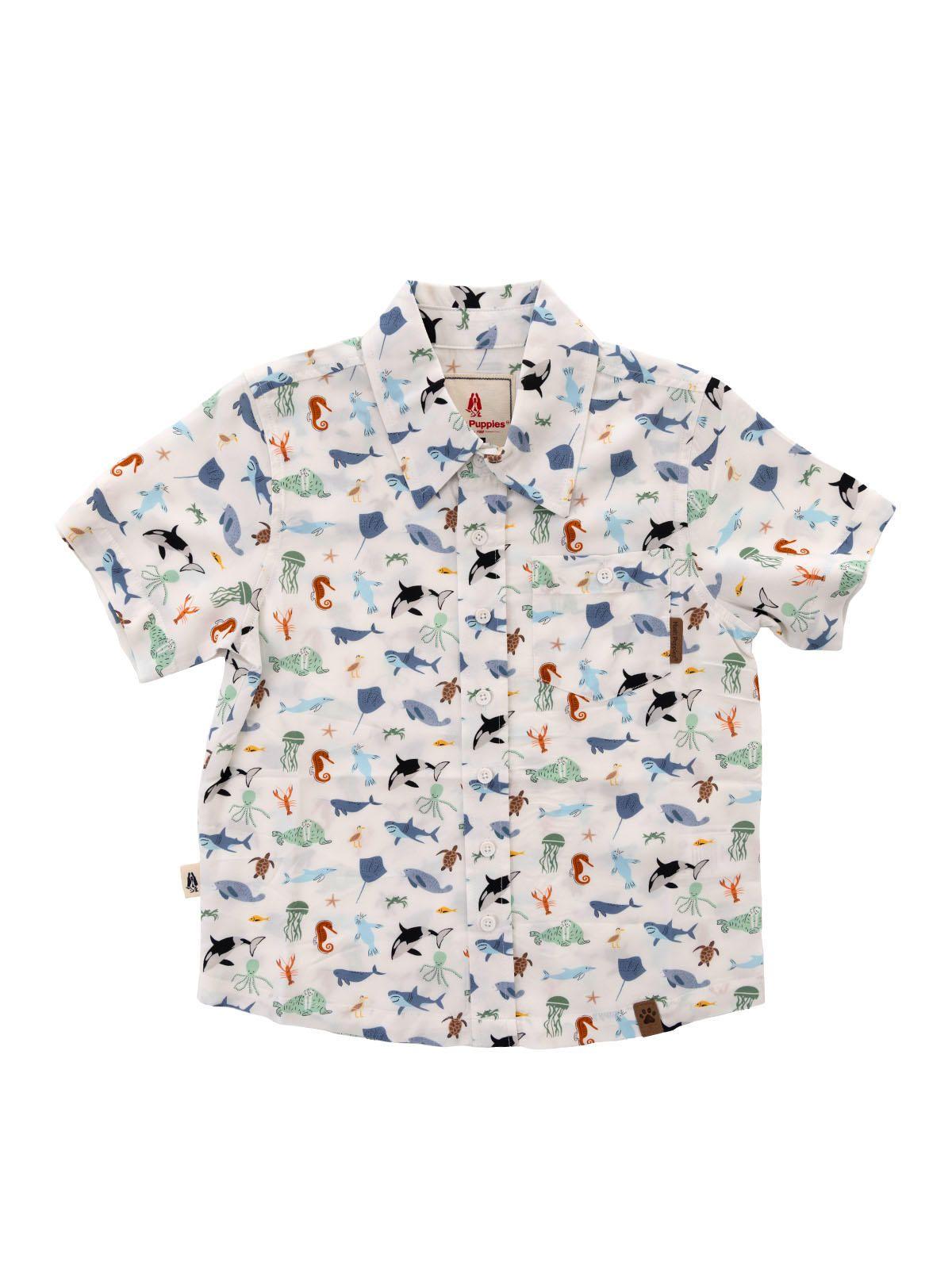 Camisa Niño Guayabera Blanco-0