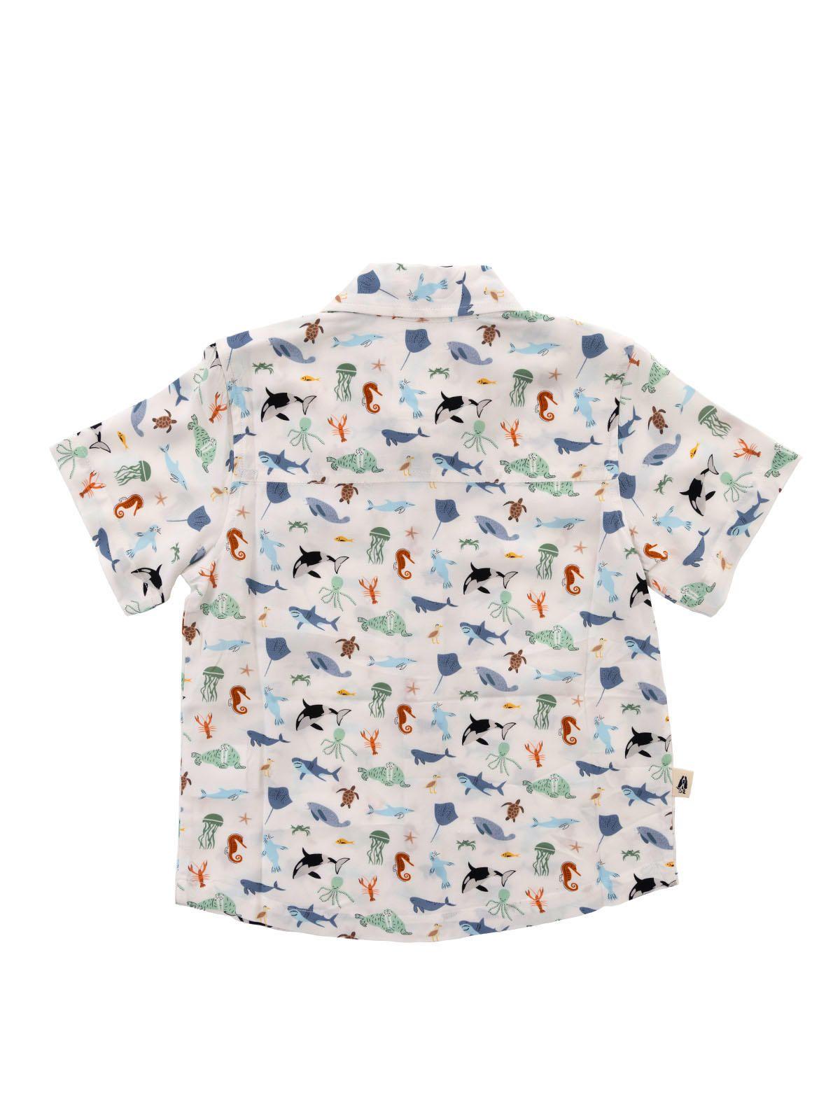 Camisa Niño Guayabera Blanco-5