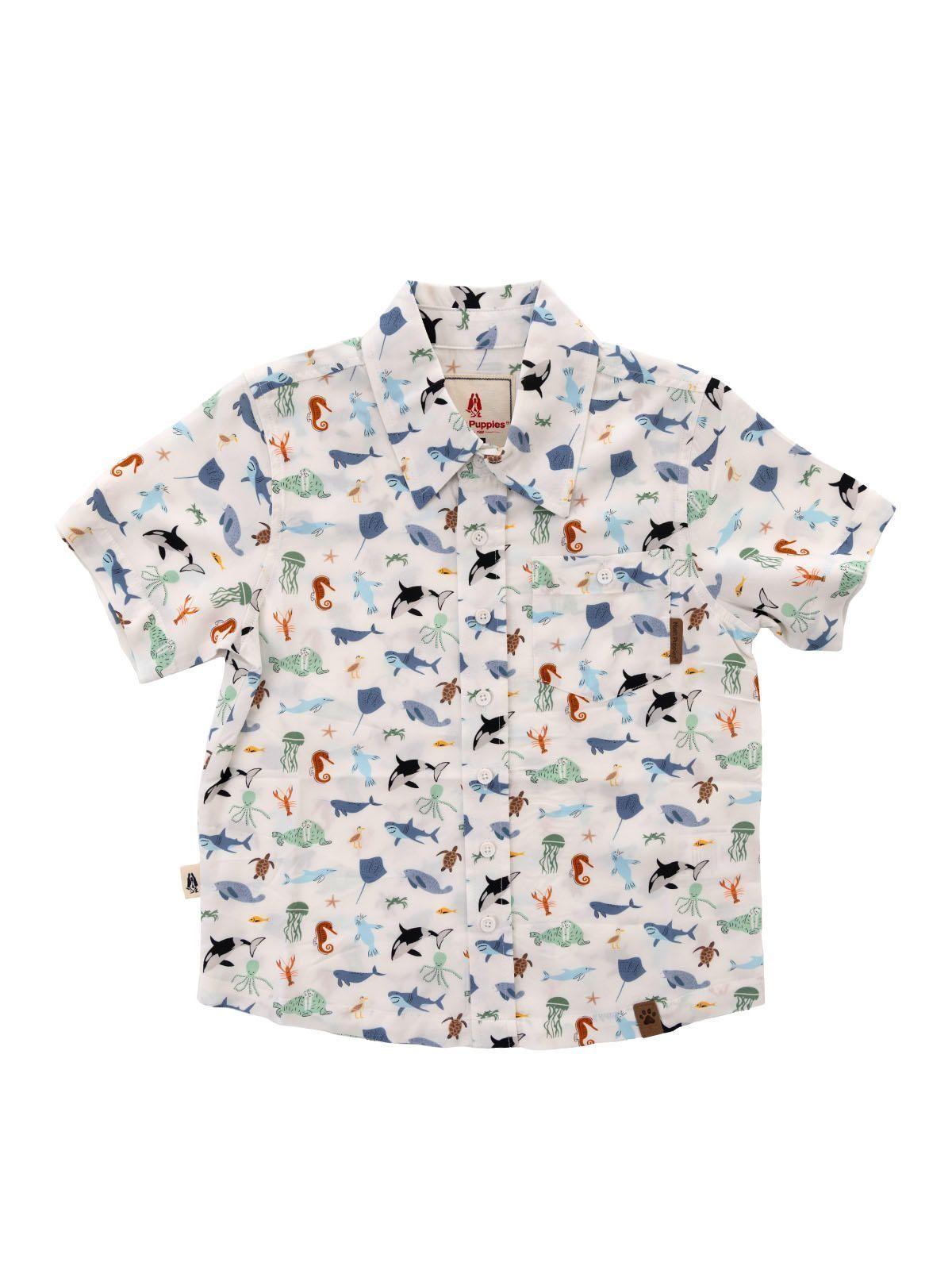 Camisa Niño Guayabera Blanco-0