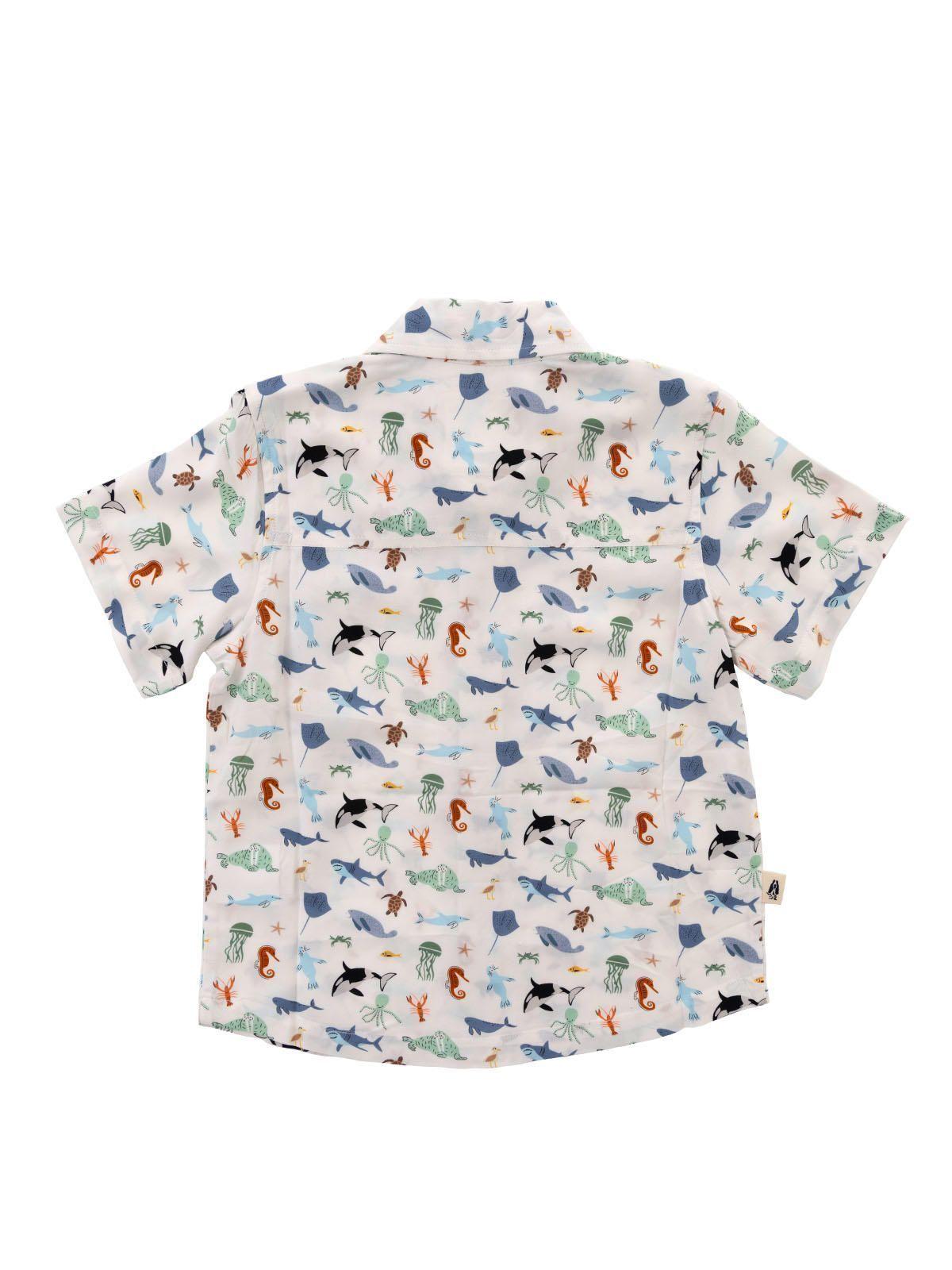 Camisa Niño Guayabera Blanco-5