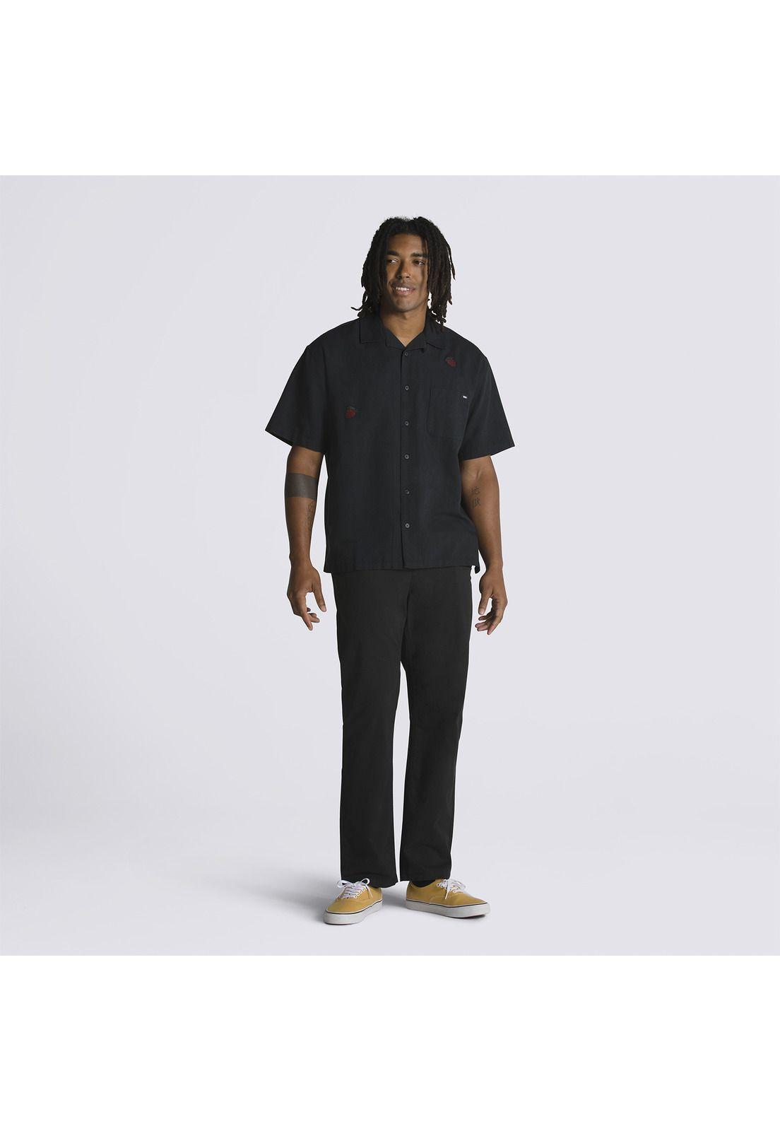Polera Manga Corta Strawberry Negro Hombre-3