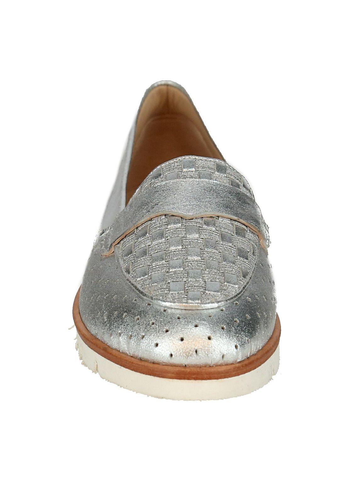 Zapato Cuero Imperia Plateado-1