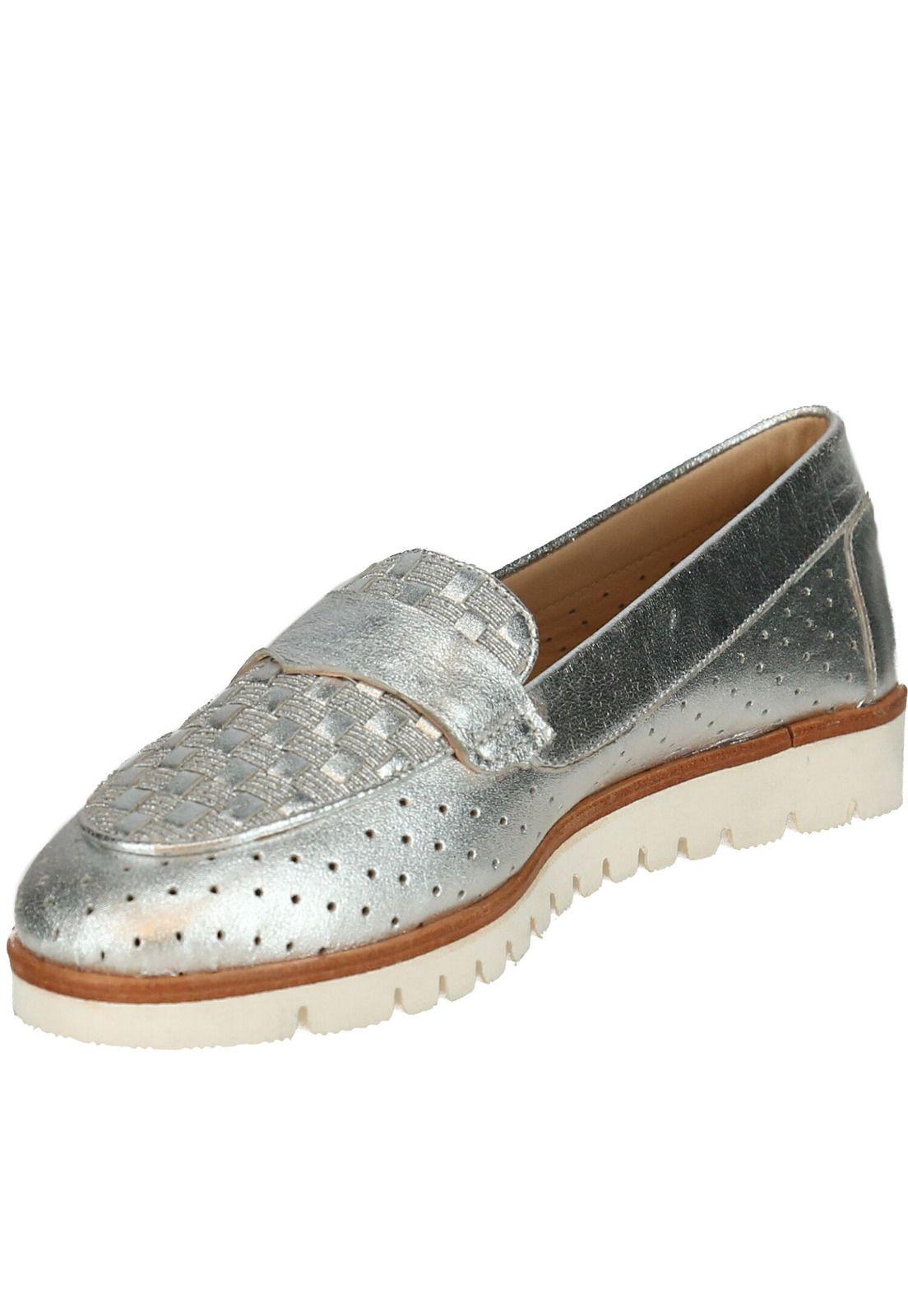 Zapato Cuero Imperia Plateado-2