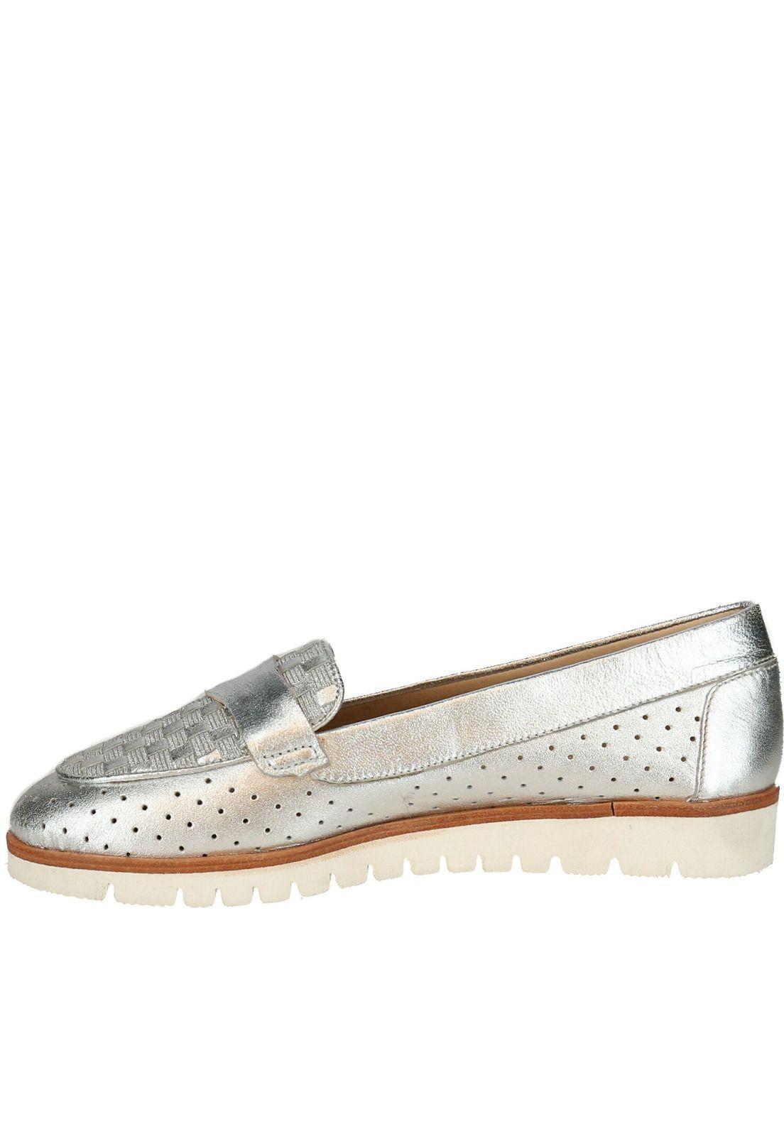 Zapato Cuero Imperia Plateado-3