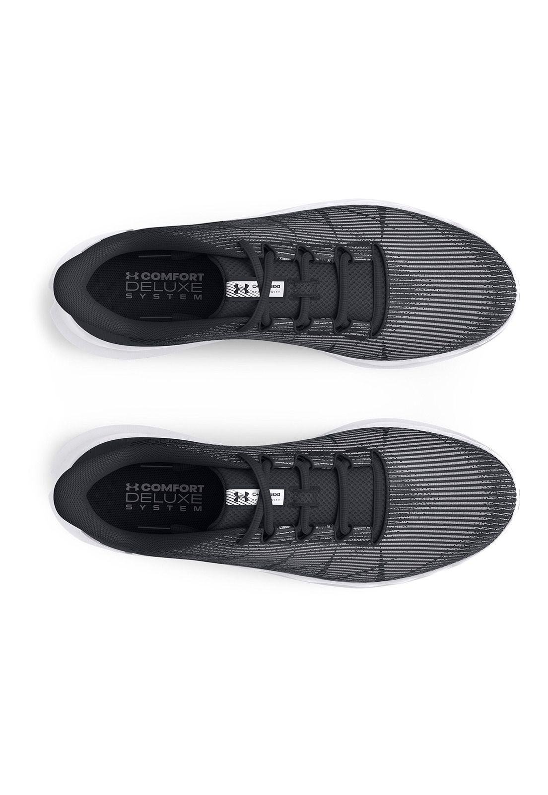 Zapatillas correr UA Sonic hombre Negro-4
