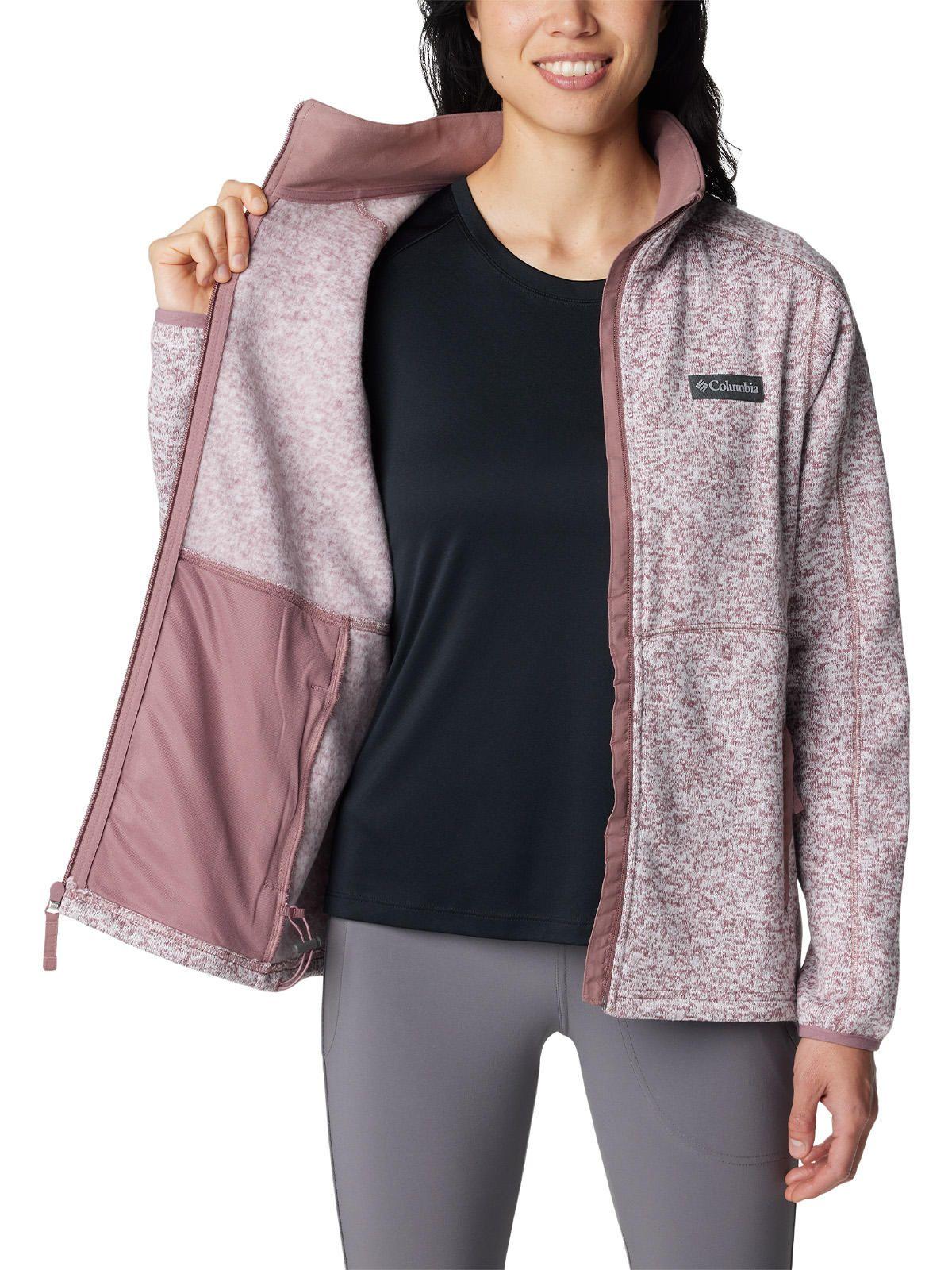 Polar Mujer W Sweater Weather Full Zip Morado-4