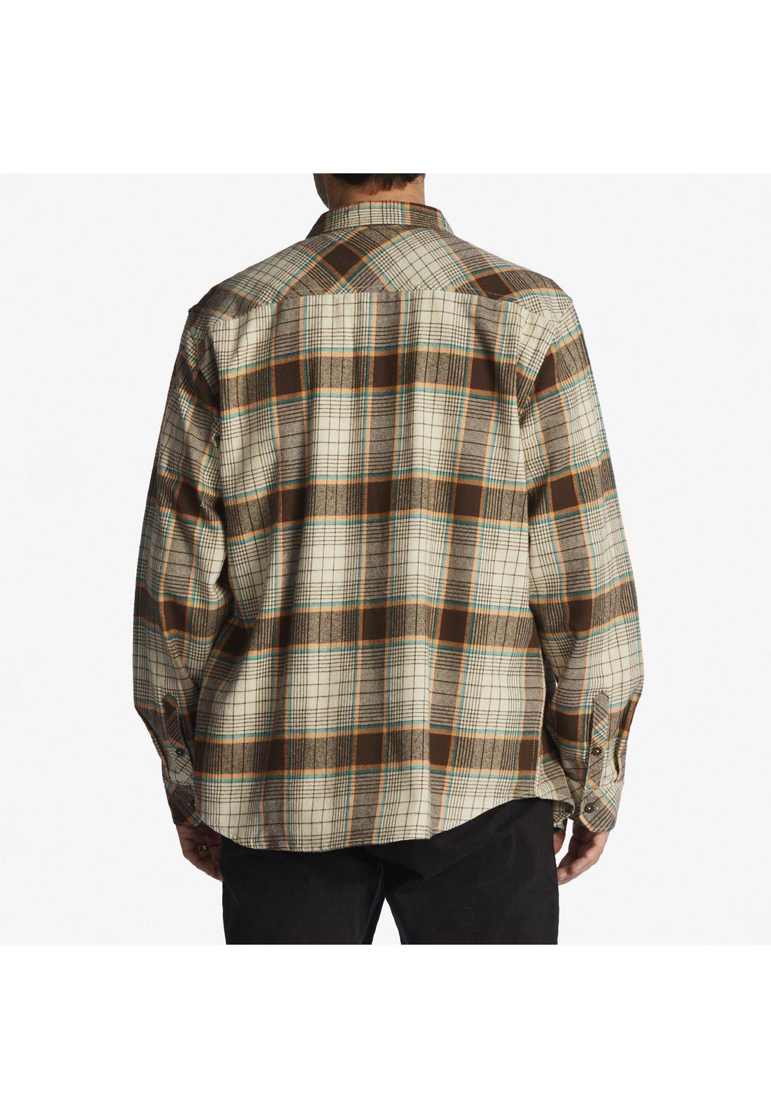 Camisa M/L Hombre Coastline Flnl Café-6