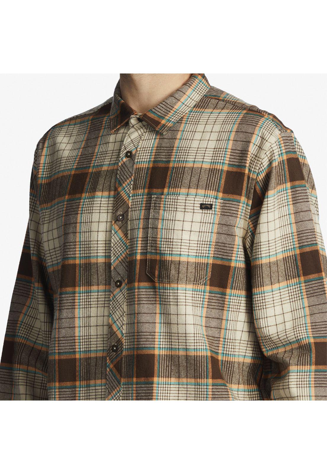 Camisa M/L Hombre Coastline Flnl Café-7