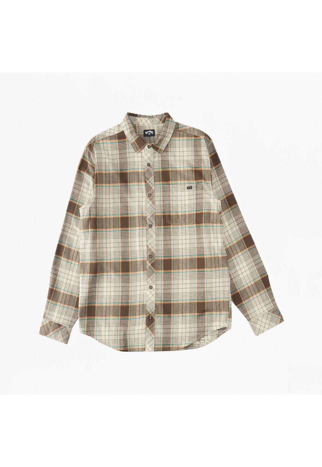 Camisa M/L Hombre Coastline Flnl Café-9