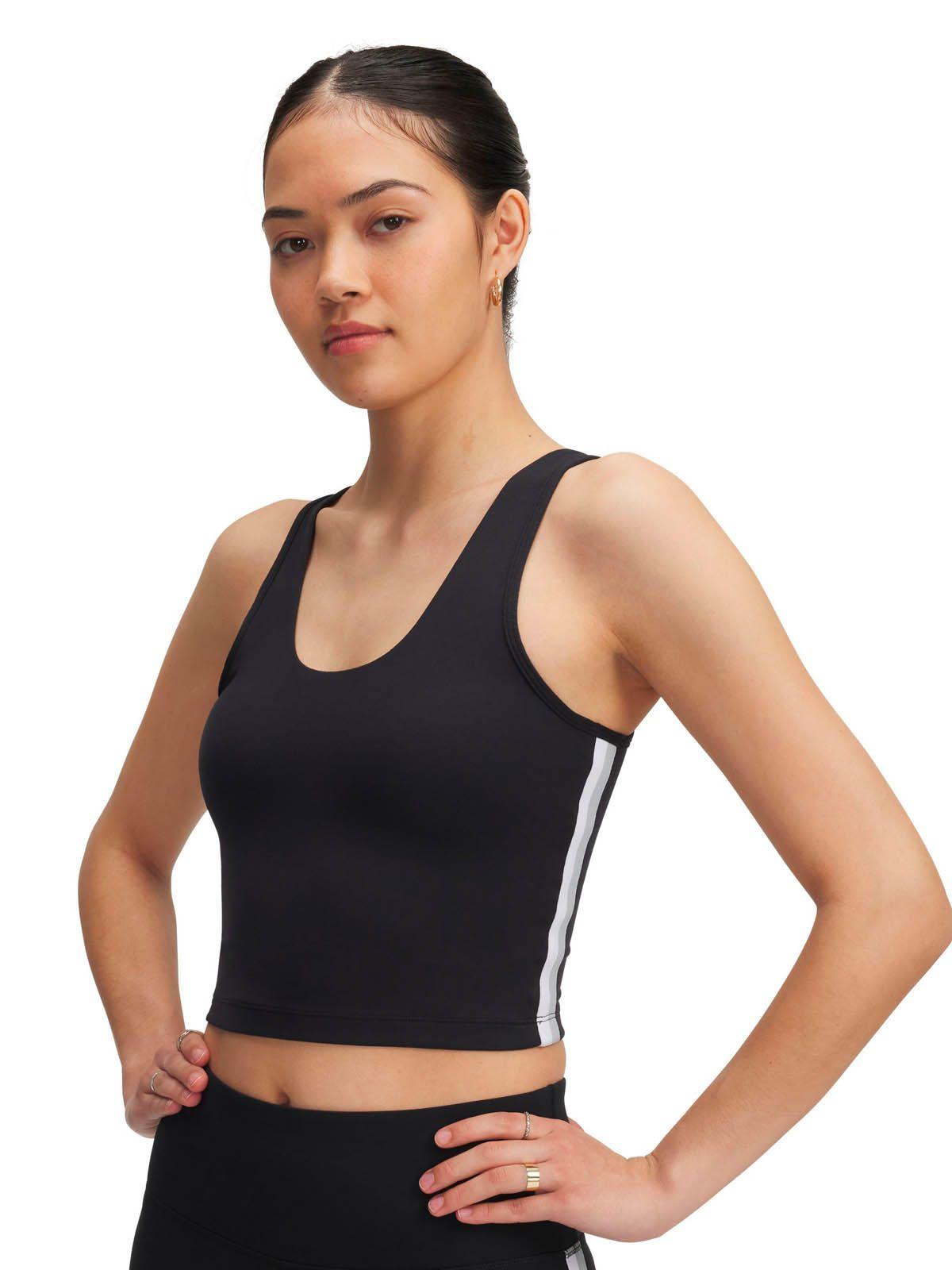 Polera Sin mangas Training mujer Motion Sport Tape negro -0