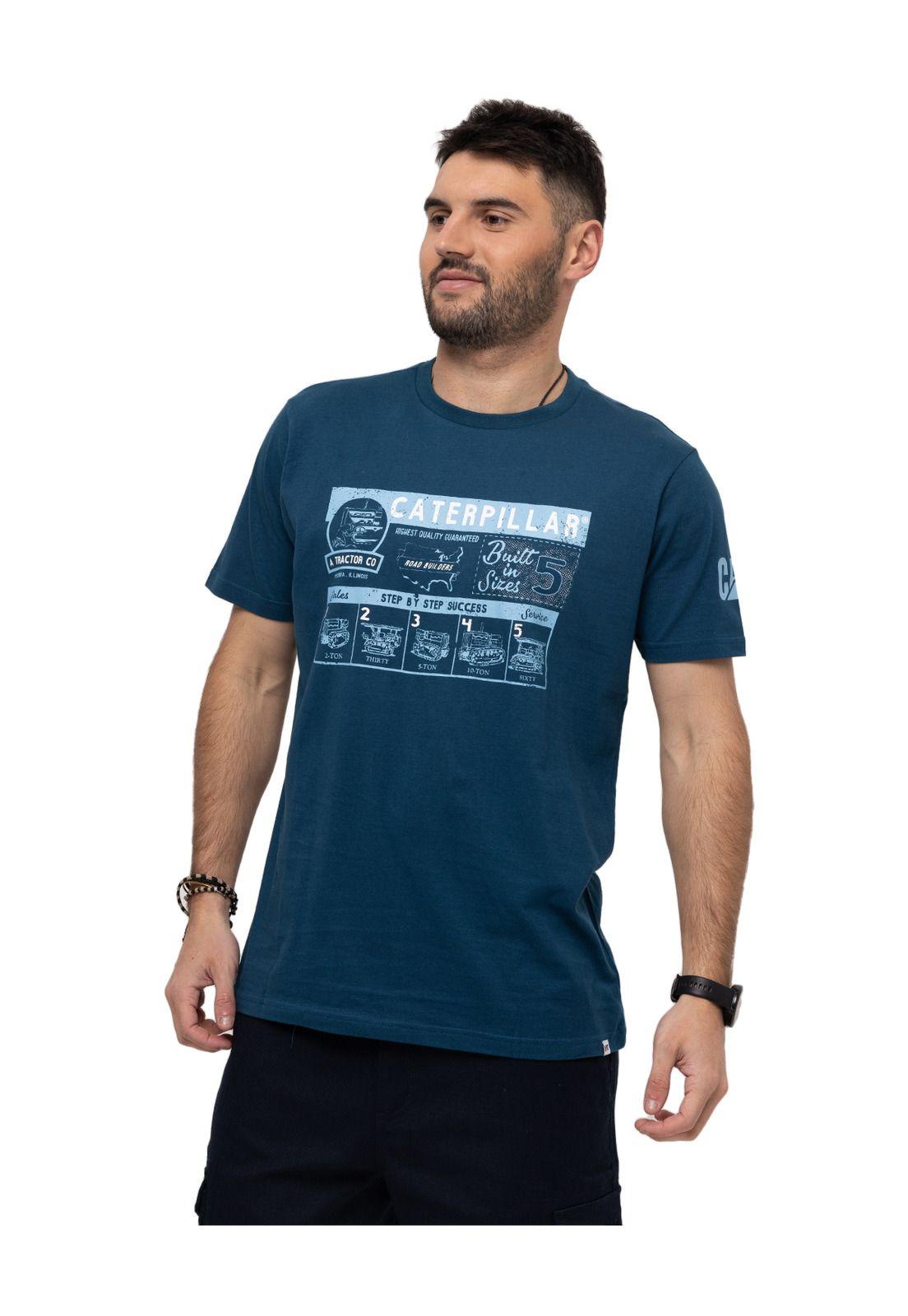 Polera M/C We Built The Streets Azul Hombre-0