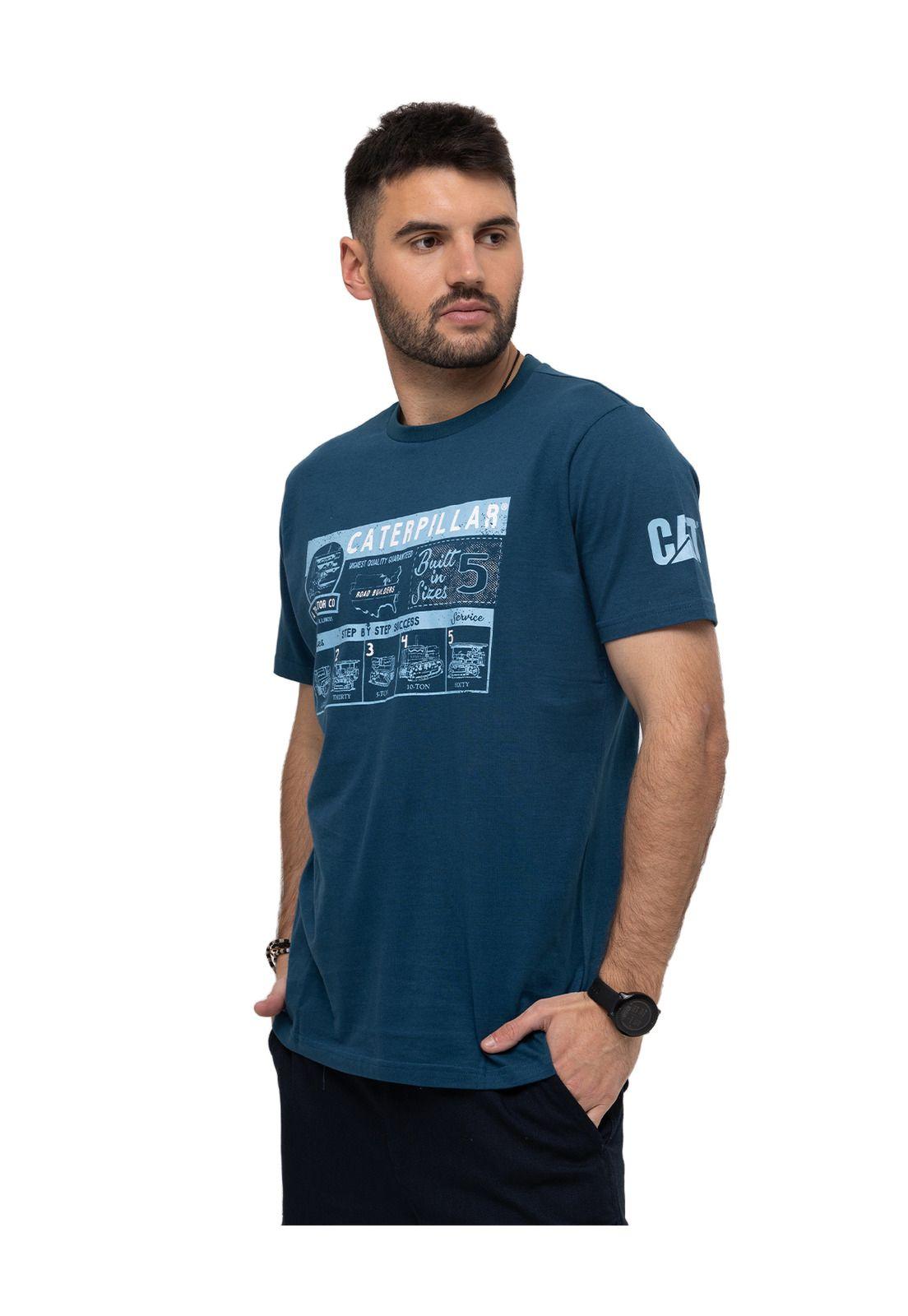 Polera M/C We Built The Streets Azul Hombre-1