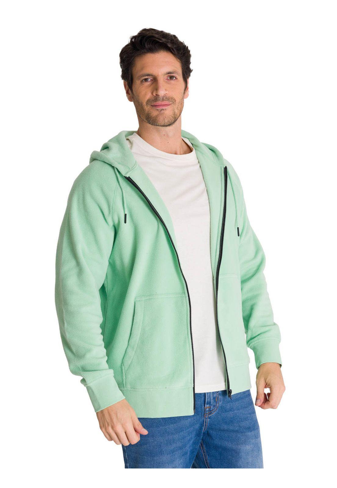 Polerón Hombre Microfleece Full Zip Verde-0