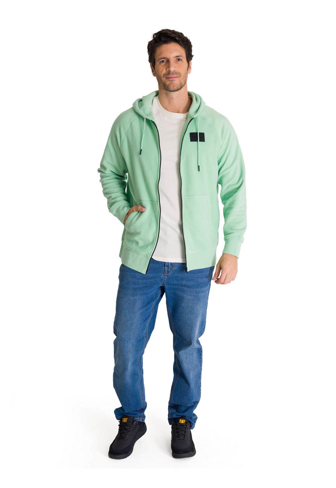 Polerón Hombre Microfleece Full Zip Verde-7