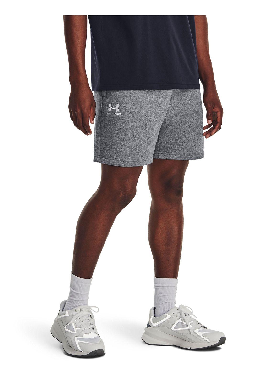 Shorts UA Essential Gris para hombre-3