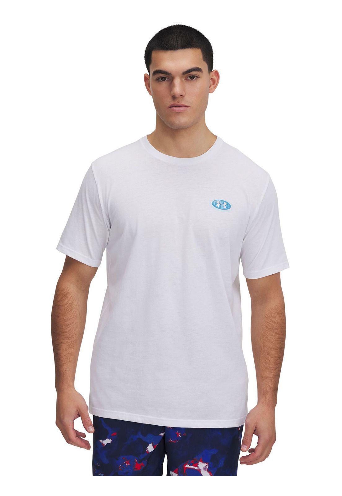 Polera Manga Corta UA Out Hombre Blanco-0