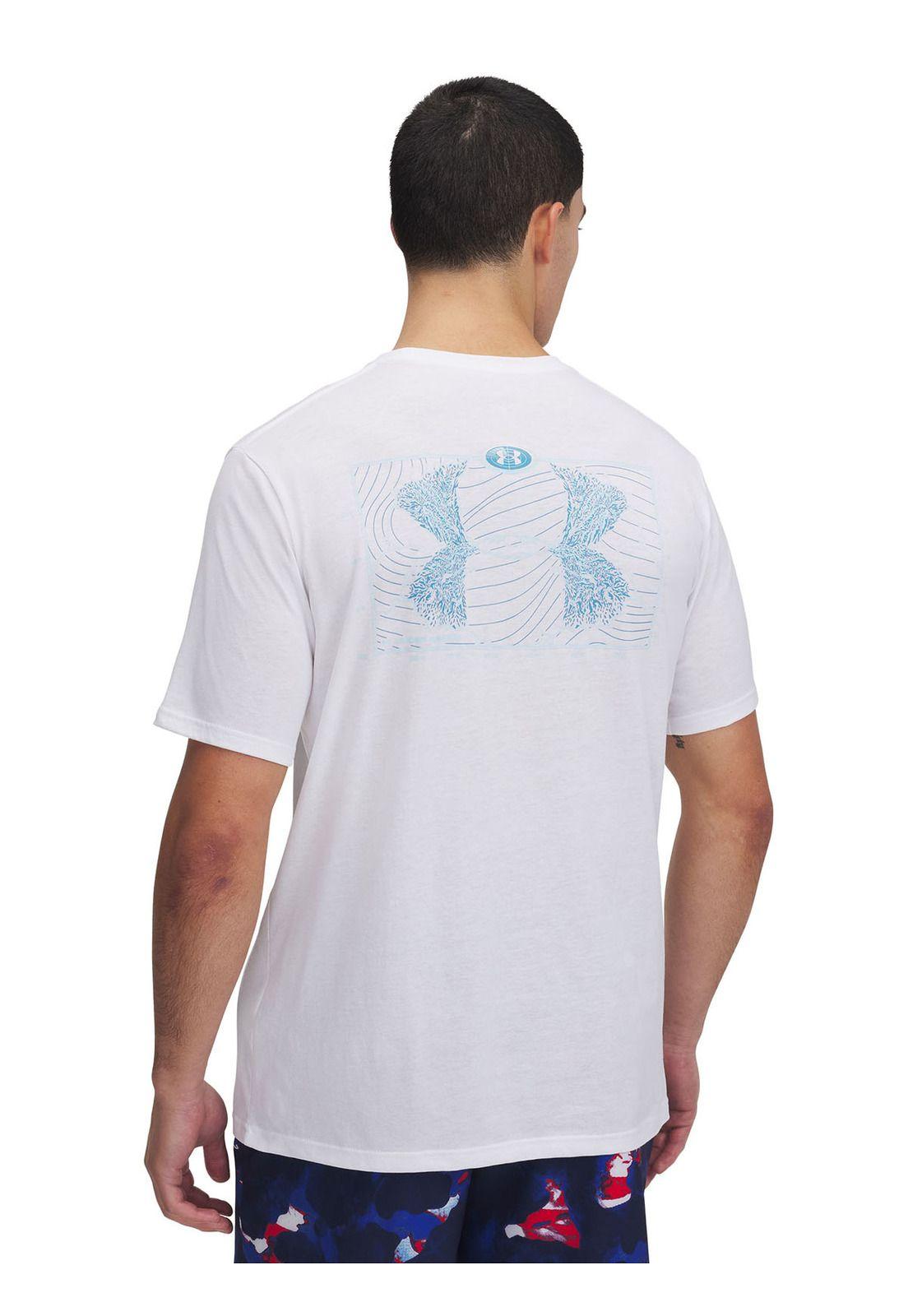 Polera Manga Corta UA Out Hombre Blanco-1