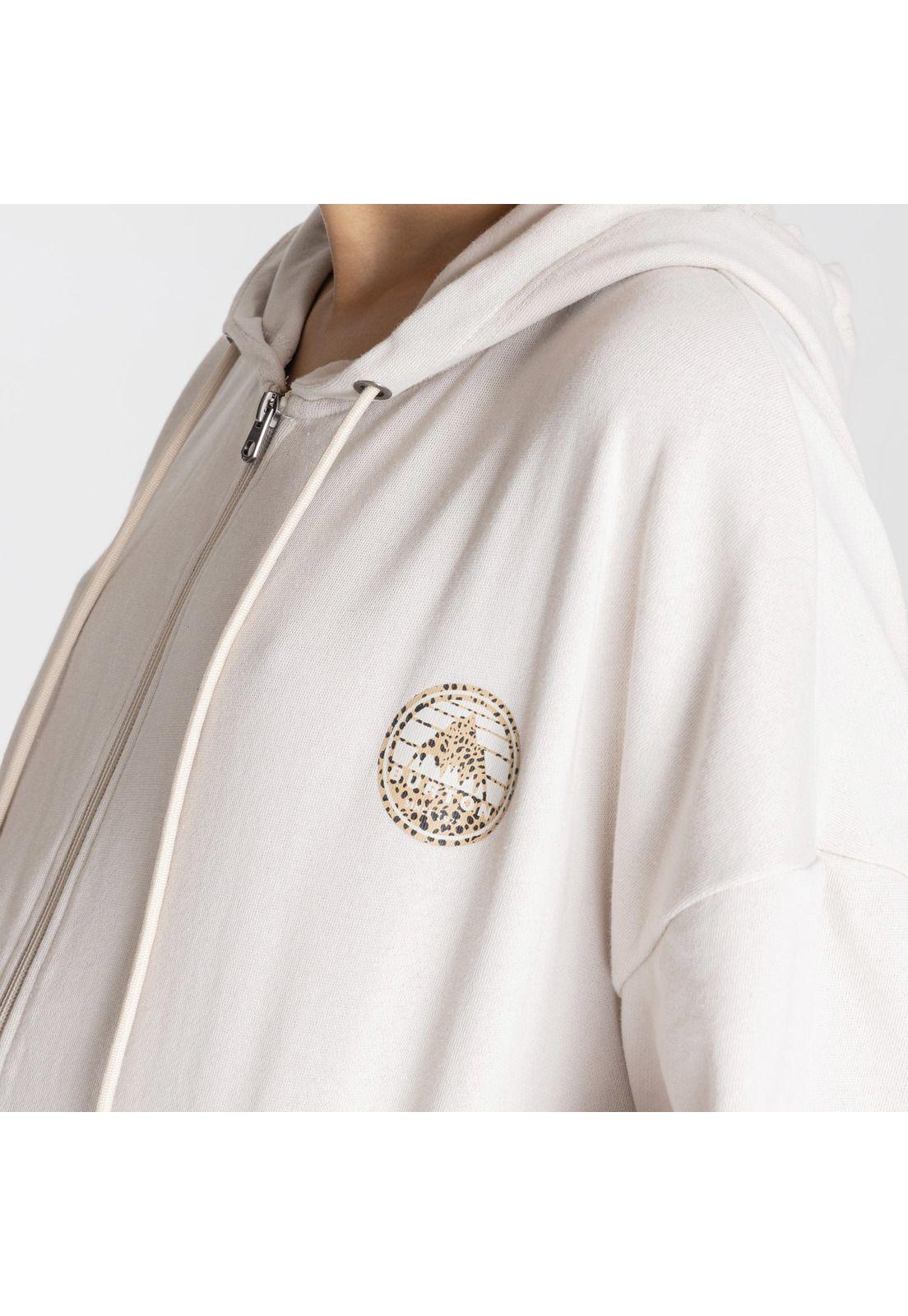 Polerón con gorro Zepellin Beige Mujer-4