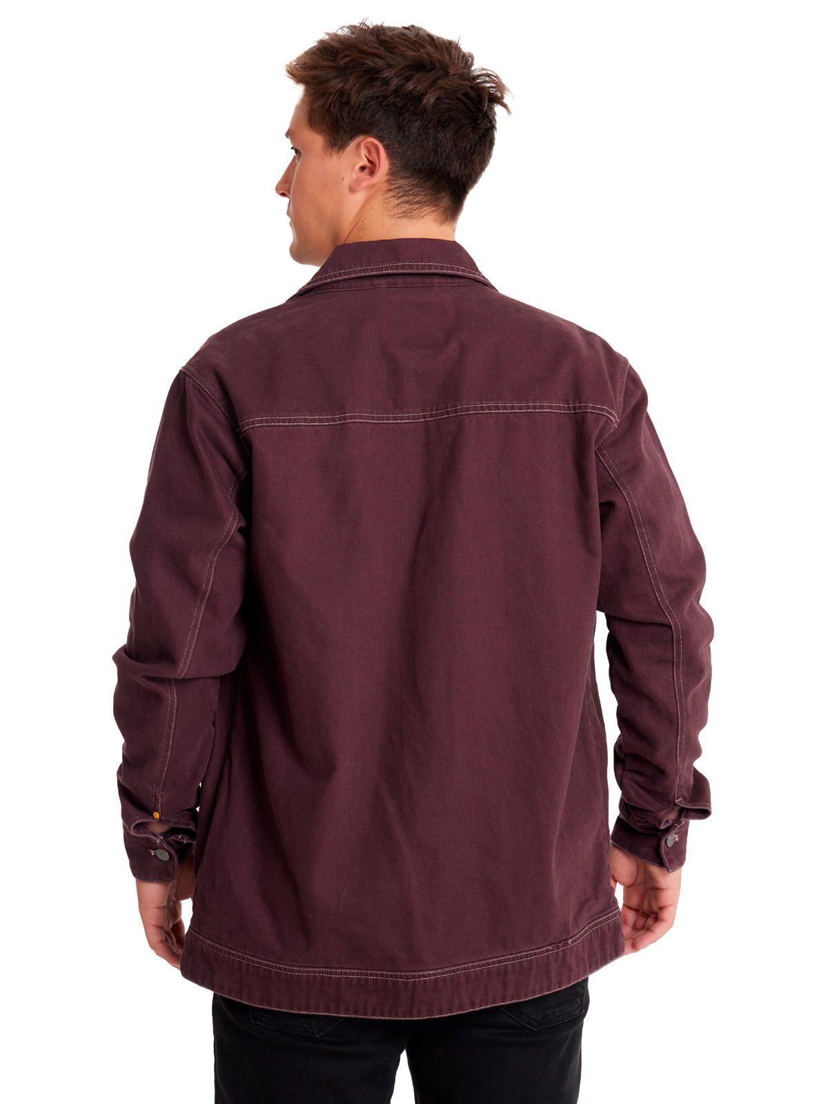 Chaqueta Unisex Heritage Uniform Twill ShirtBurdeo-3