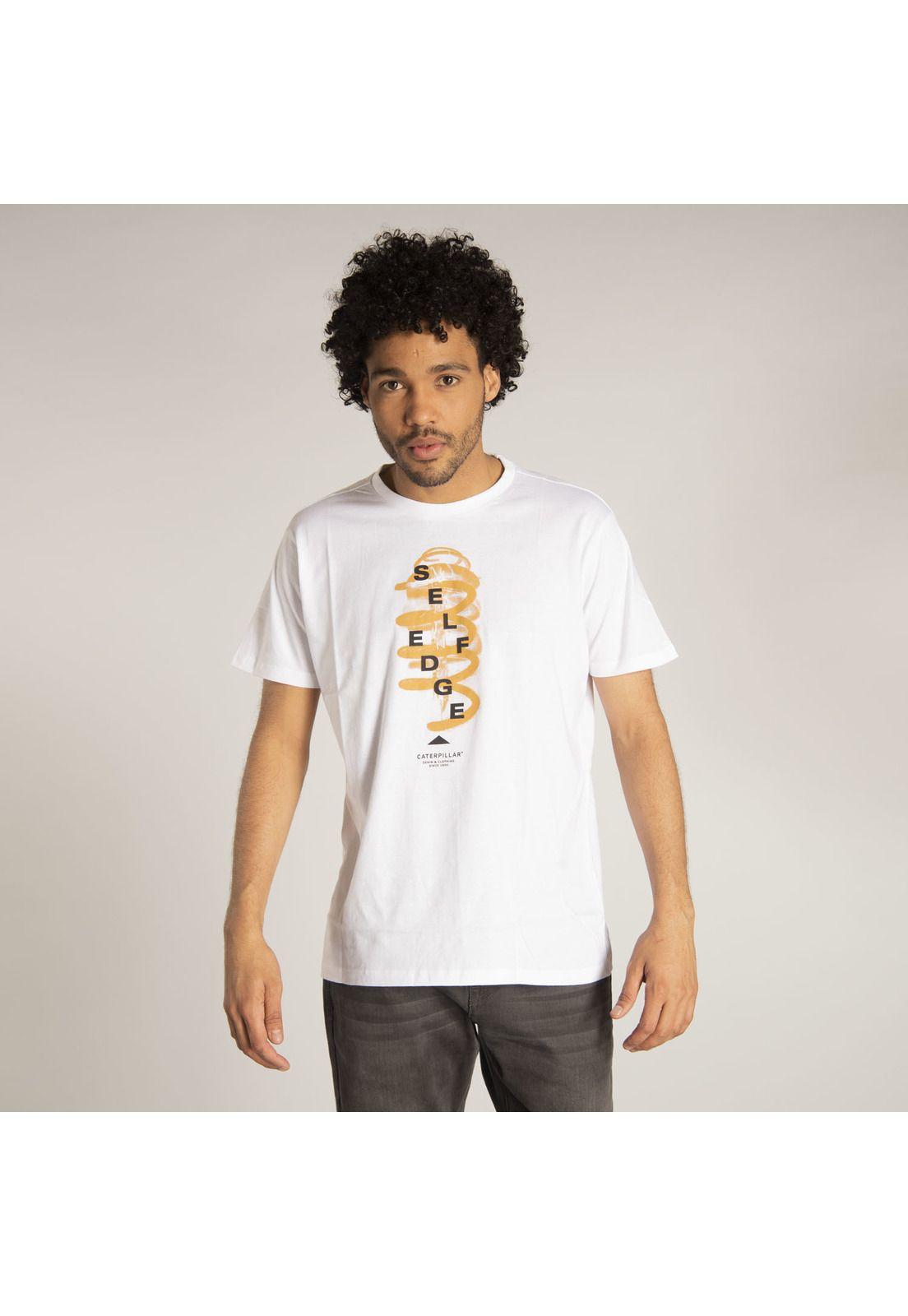 Polera M/C Hombre Self Edge Spring Tee Blanco-0