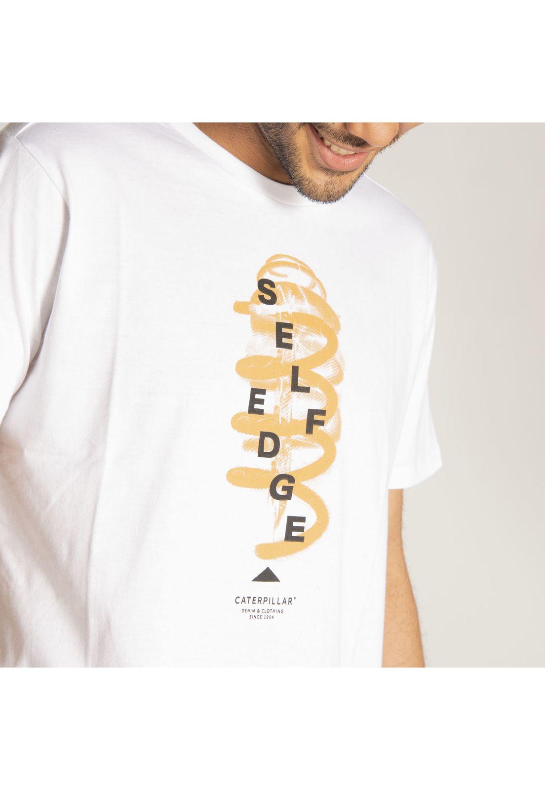 Polera M/C Hombre Self Edge Spring Tee Blanco-4