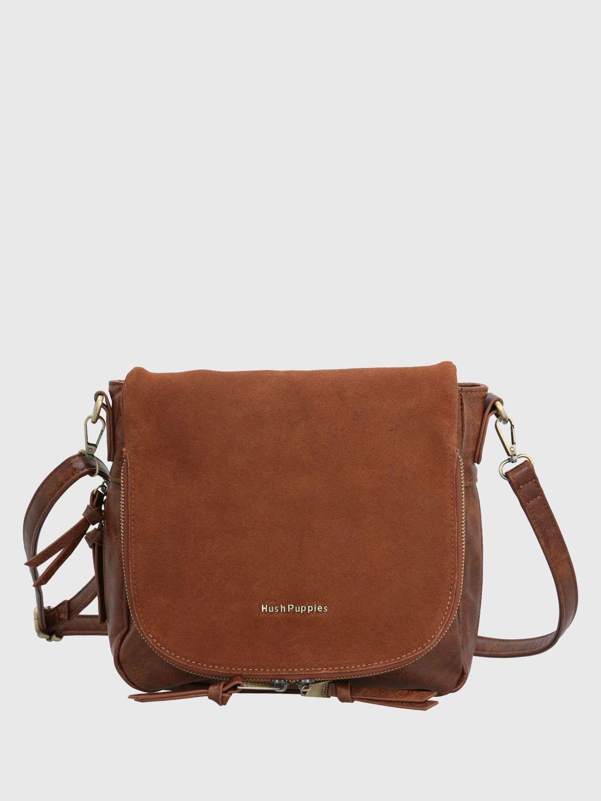 Cartera Ecocuero Mujer Leonni Cross Café-0