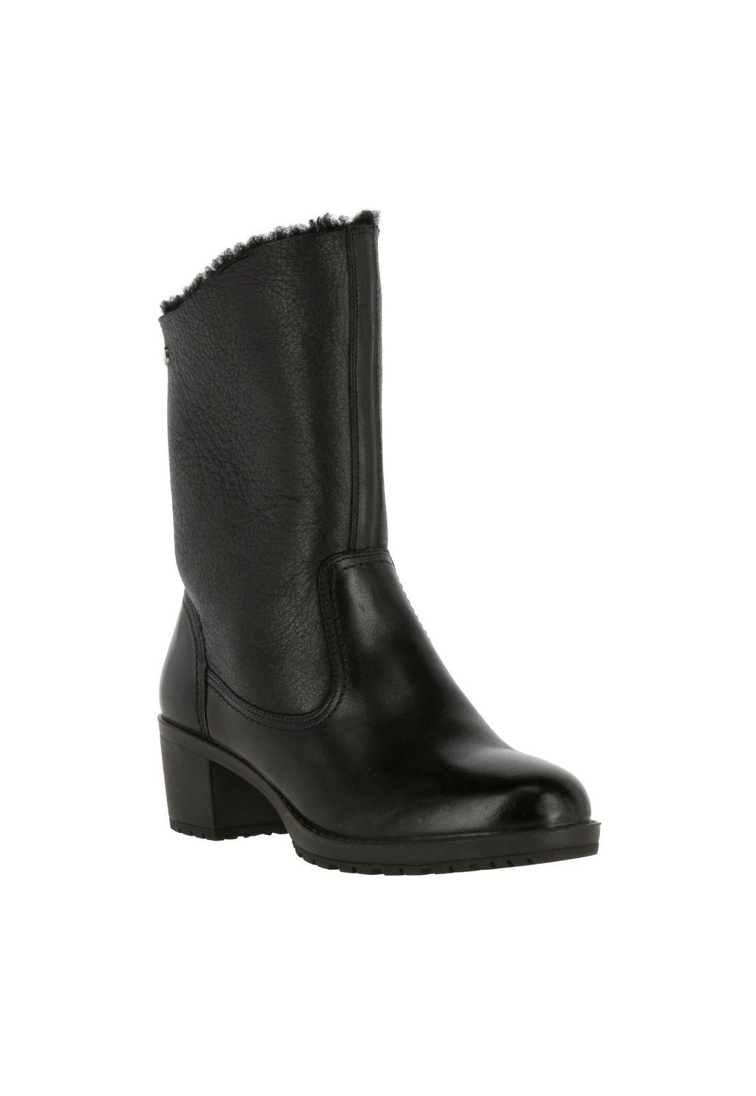 Botin  Cuero Louise Negro-0
