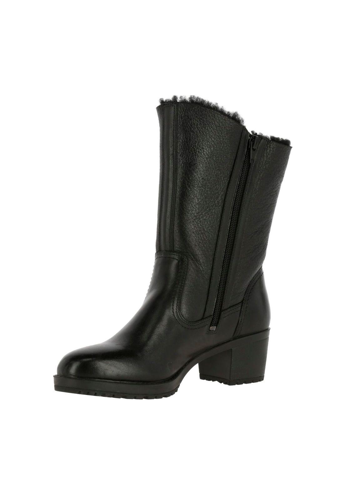 Botin  Cuero Louise Negro-1