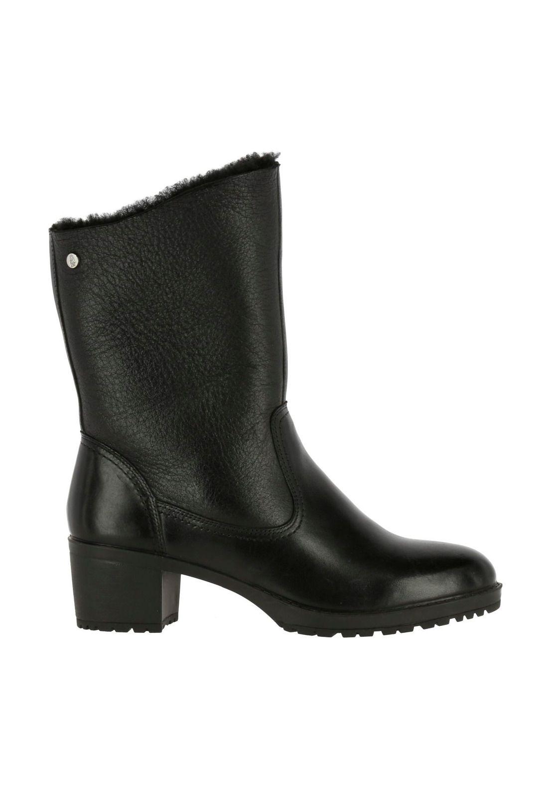 Botin  Cuero Louise Negro-3