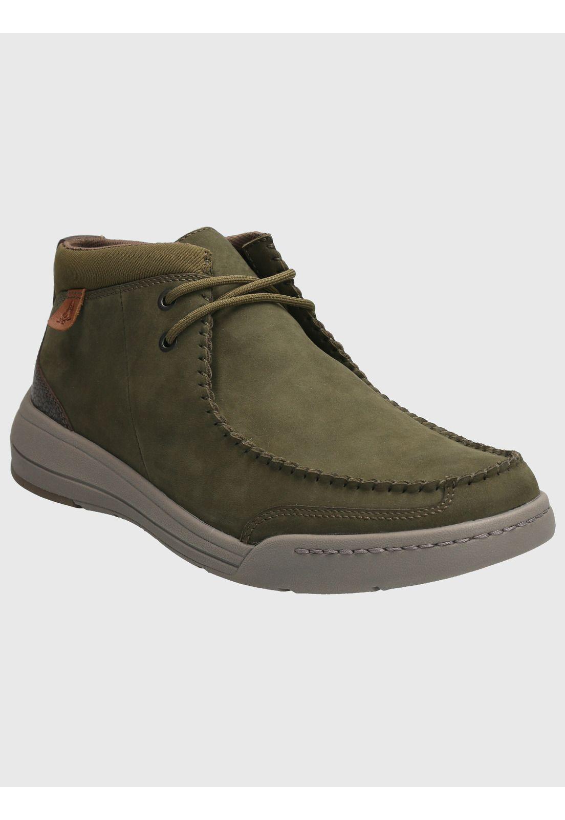Botin Cuero Hombre Intee Verde-0