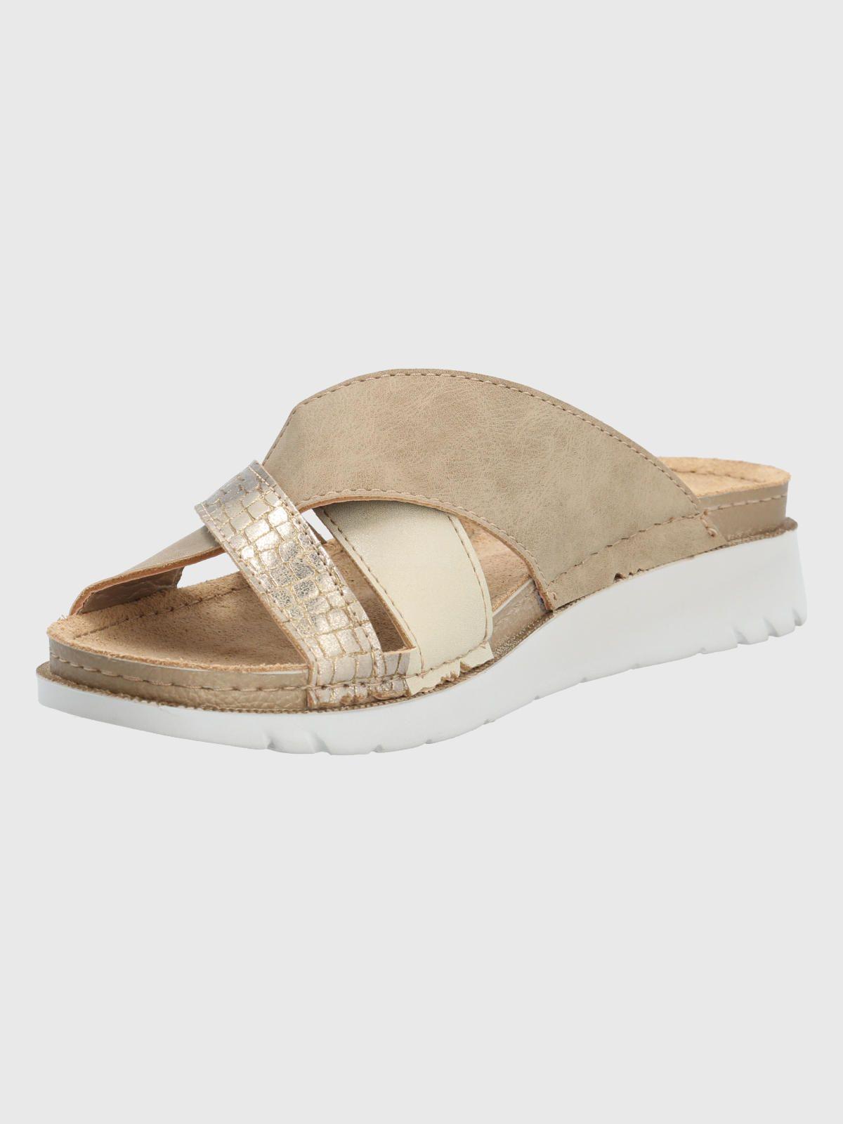 Sandalia Beige Mujer Bolonia -3