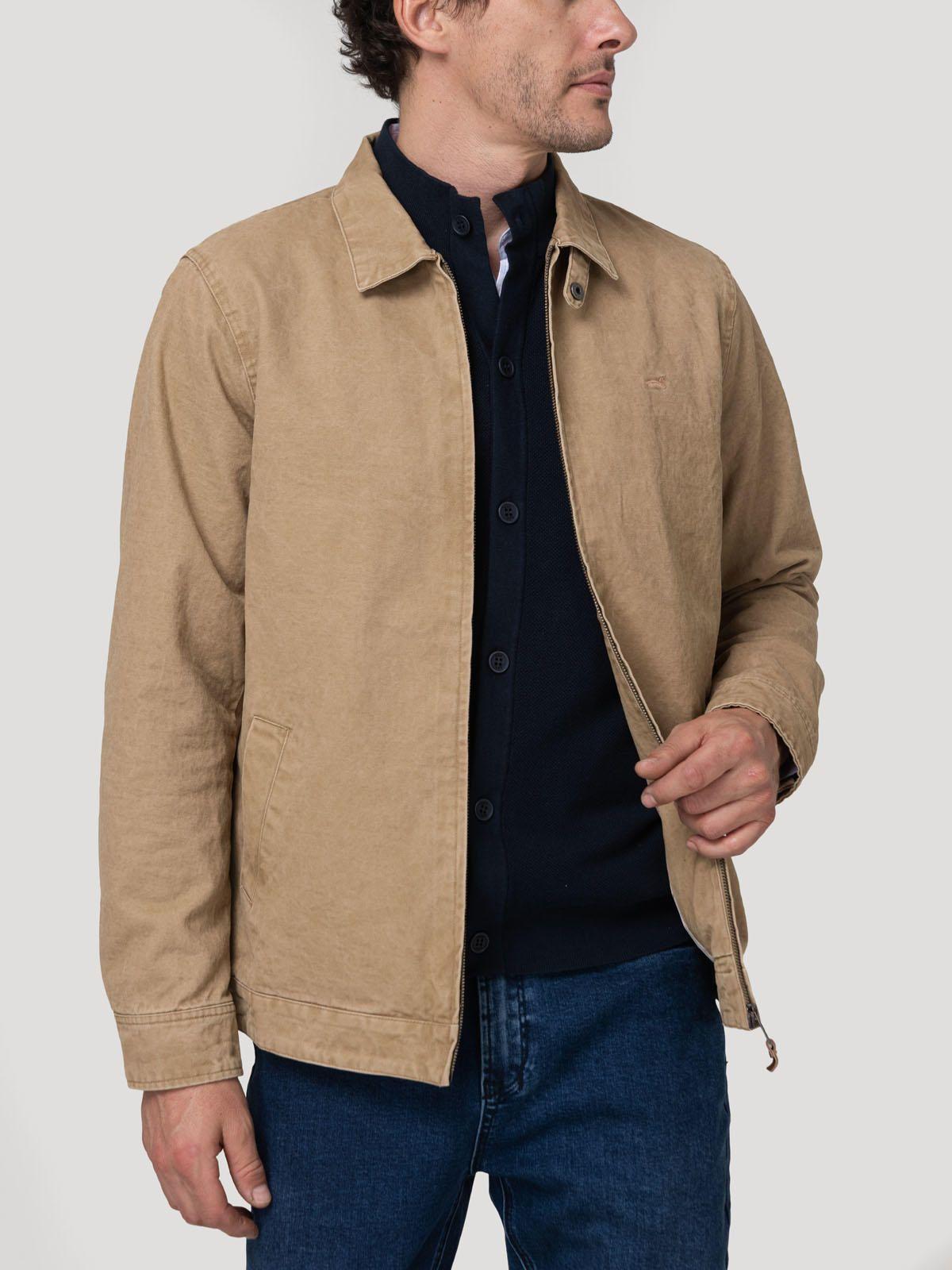 Chaqueta Algodón Hombre Orezzo Beige-0