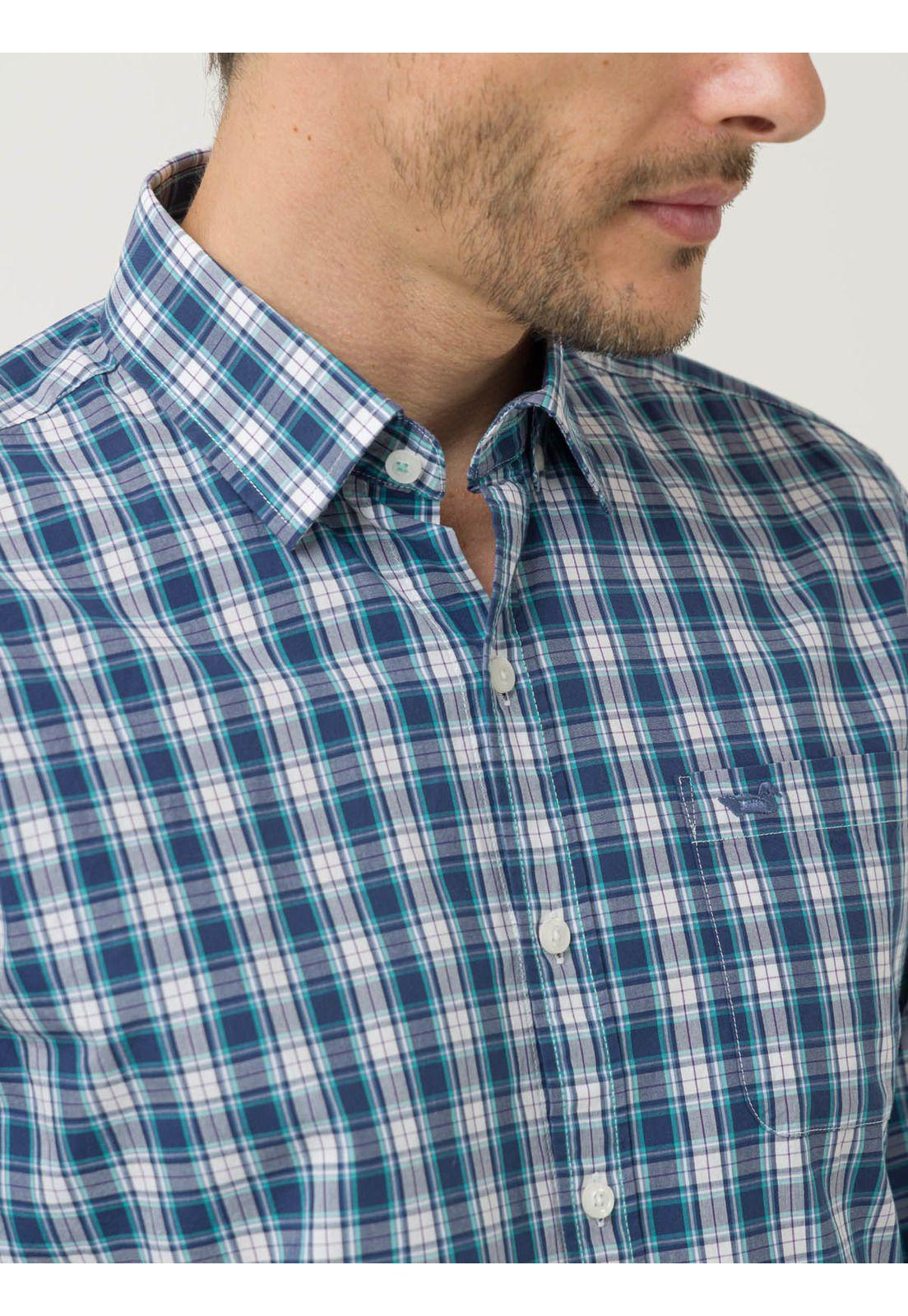Camisa Algodón Org Hombre Lighter Verde Oscuro-6