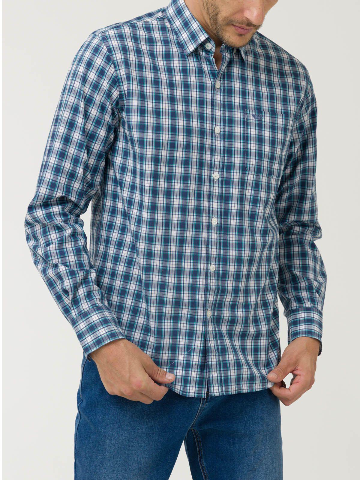 Camisa Algodón Org Hombre Lighter Verde Oscuro-4
