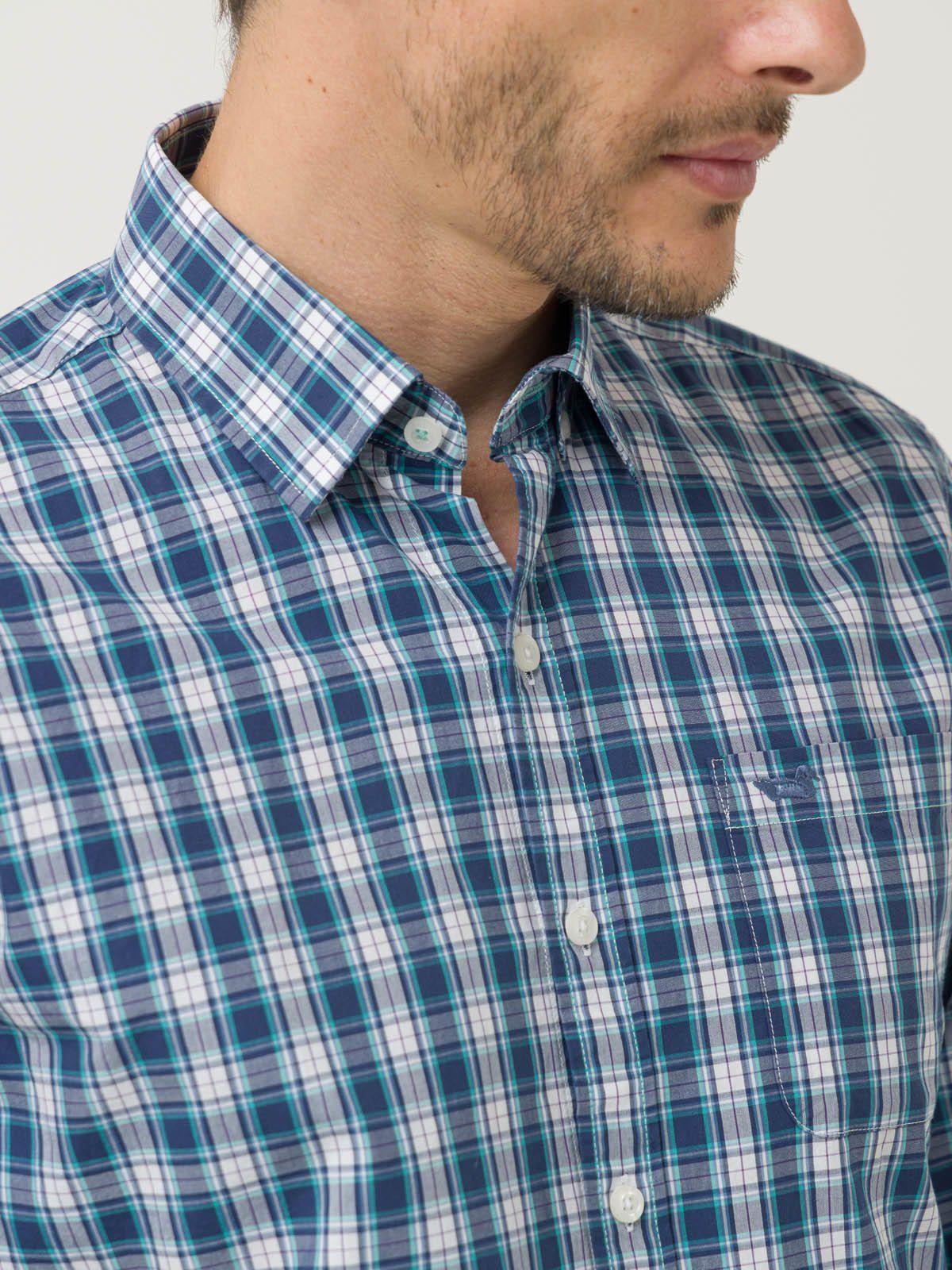 Camisa Algodón Org Hombre Lighter Verde Oscuro-6