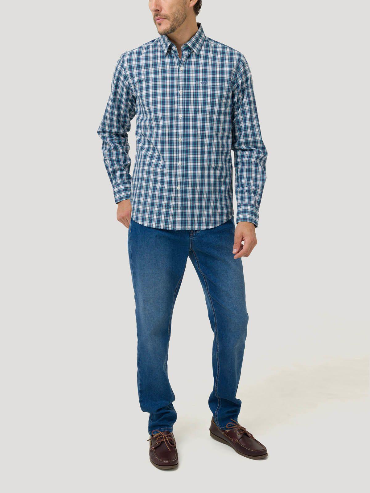 Camisa Algodón Org Hombre Lighter Verde Oscuro-7