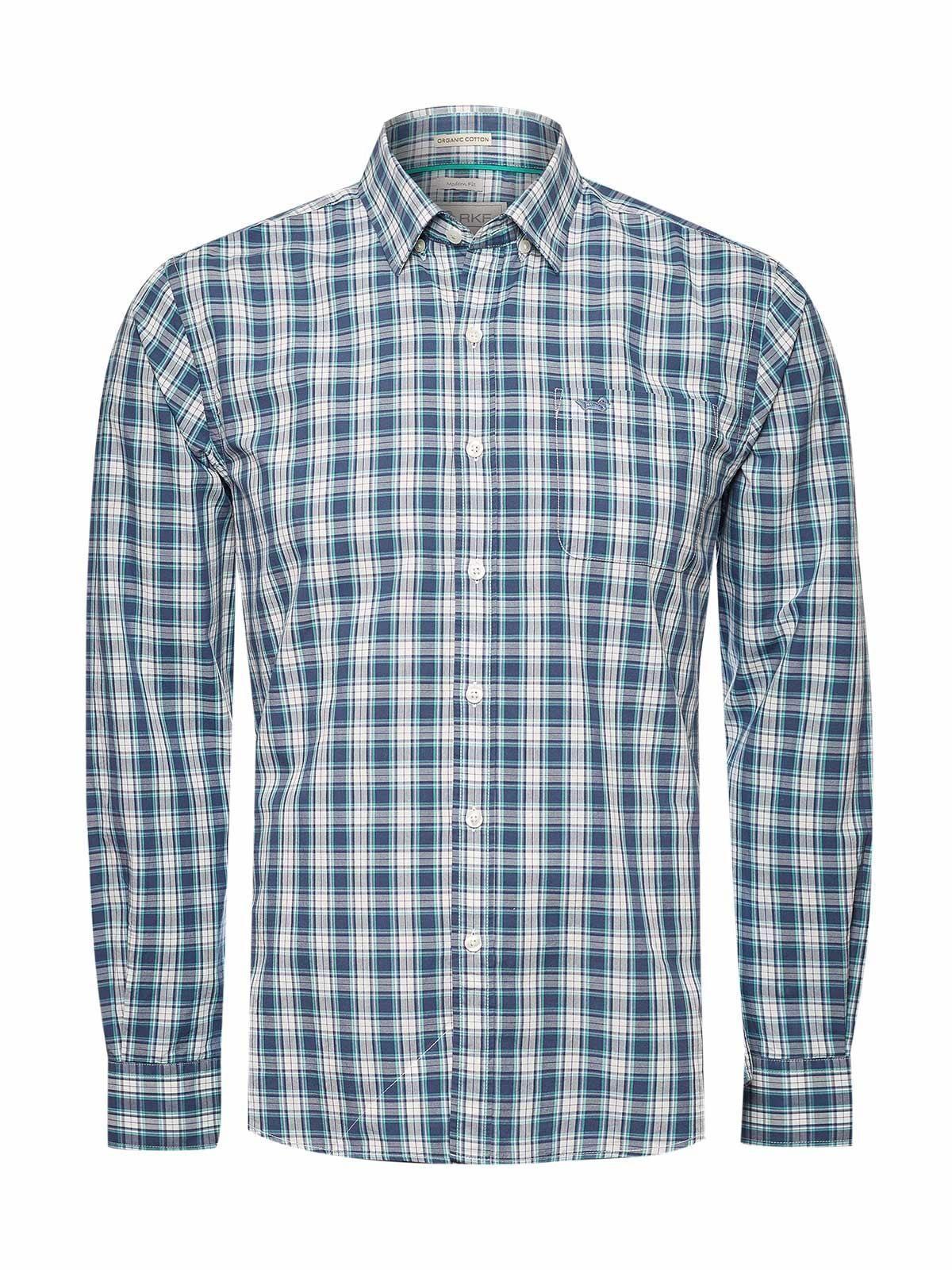 Camisa Algodón Org Hombre Lighter Verde Oscuro-0
