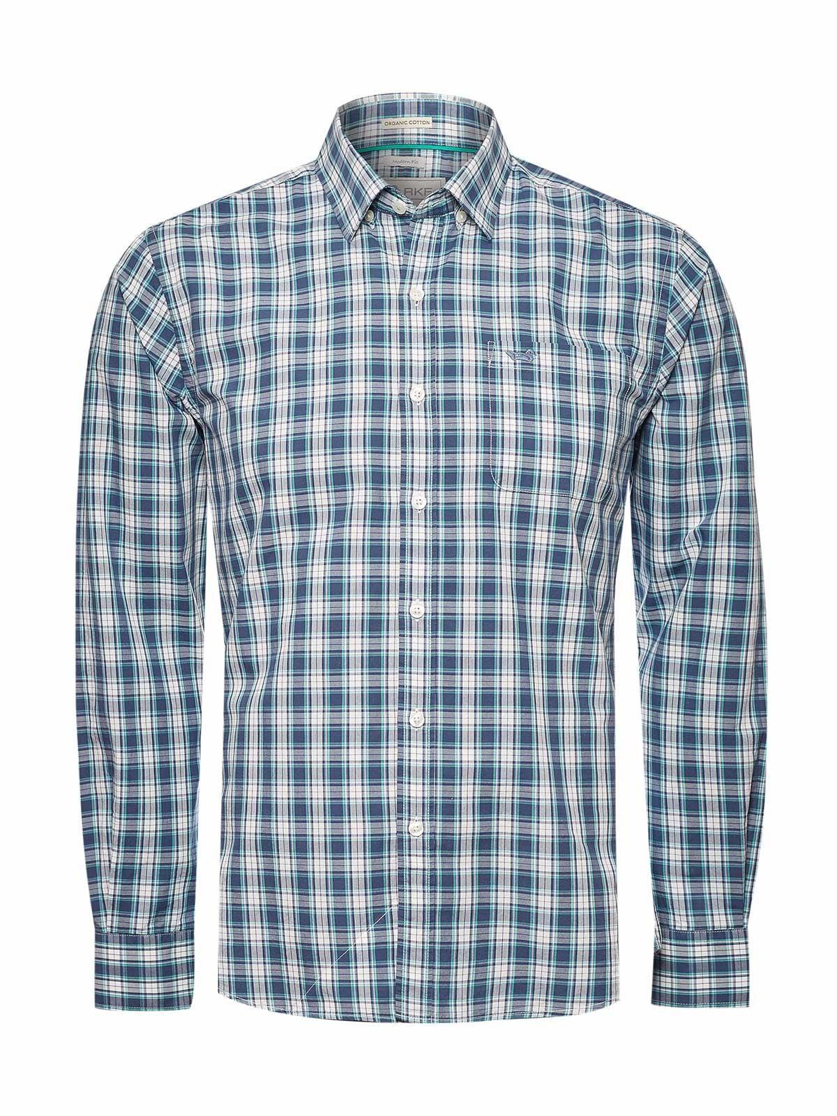 Camisa Algodón Org Hombre Lighter Verde Oscuro-0